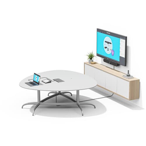 Logitech Rally Bar Mini bundle with Tap Cat5e and Mic Pod for small conference rooms