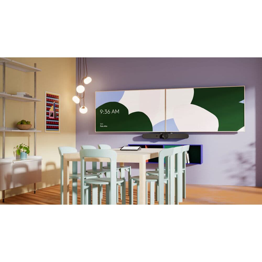 Logitech RallyBar bundle with Tap Cat5e and Mic Pods for conference rooms