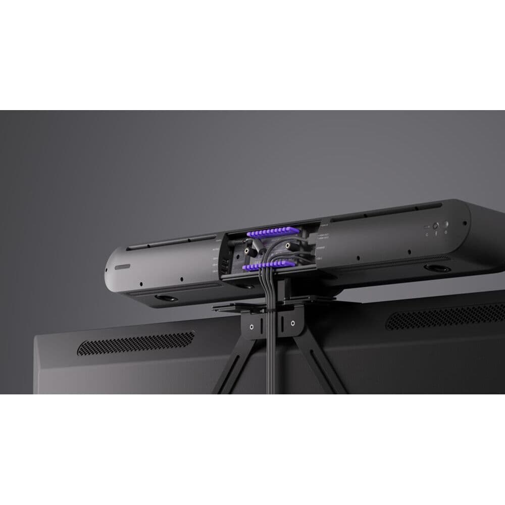 Logitech RallyBar, Tap Cat5e, Sight, and microphones conference room bundle for hybrid meetings