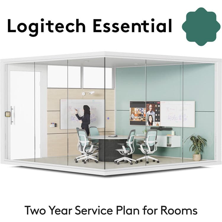 Logitech Essential for Rooms Two Year Plan — 24-Month Support | Rooms, Subscription