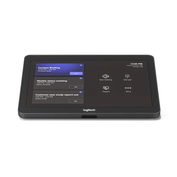 Logitech Google Meet + Tap Cat5e conference room bundle with touch controller