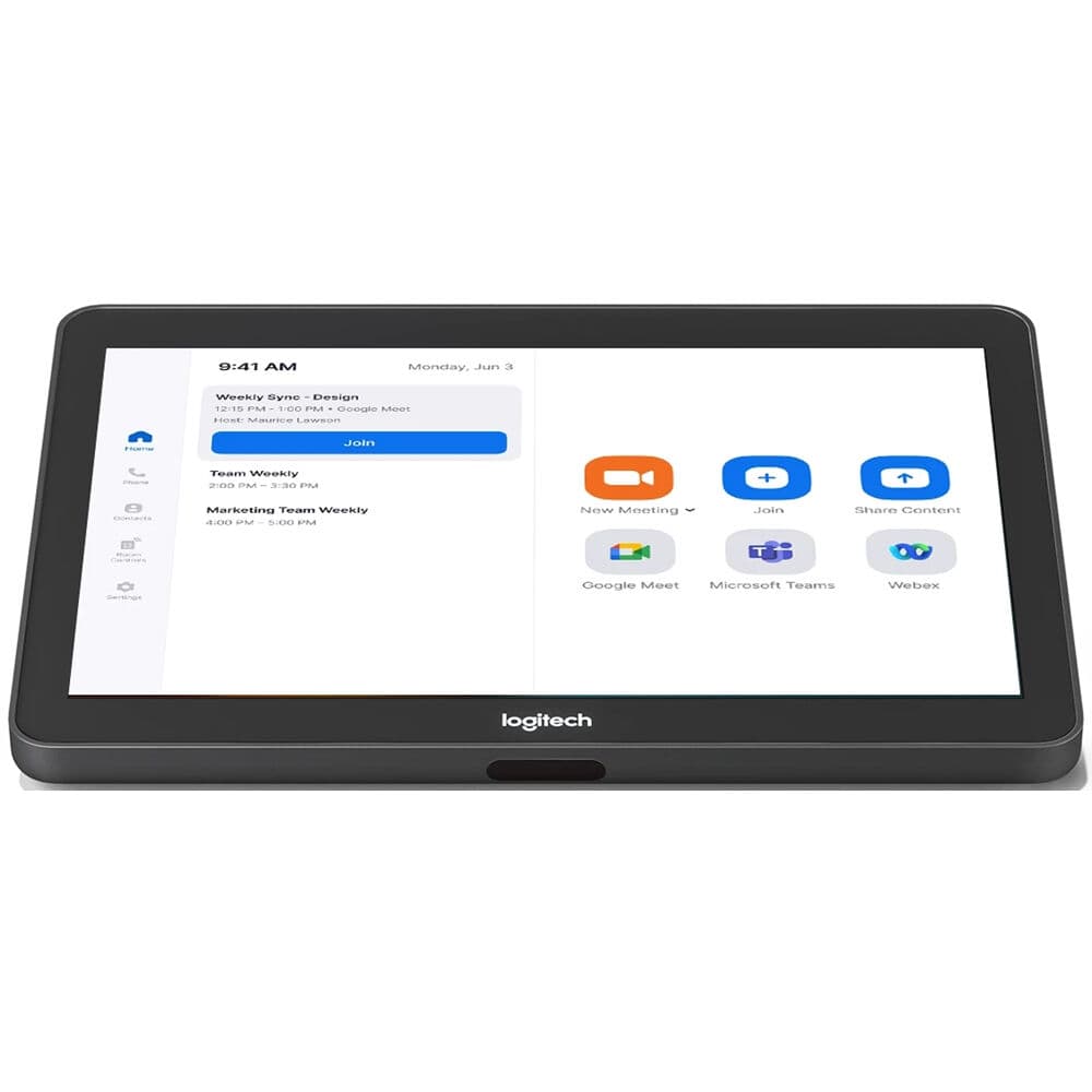 Logitech TAPMSTBASEASU2 Microsoft Teams room base bundle with Tap control and NUC integration