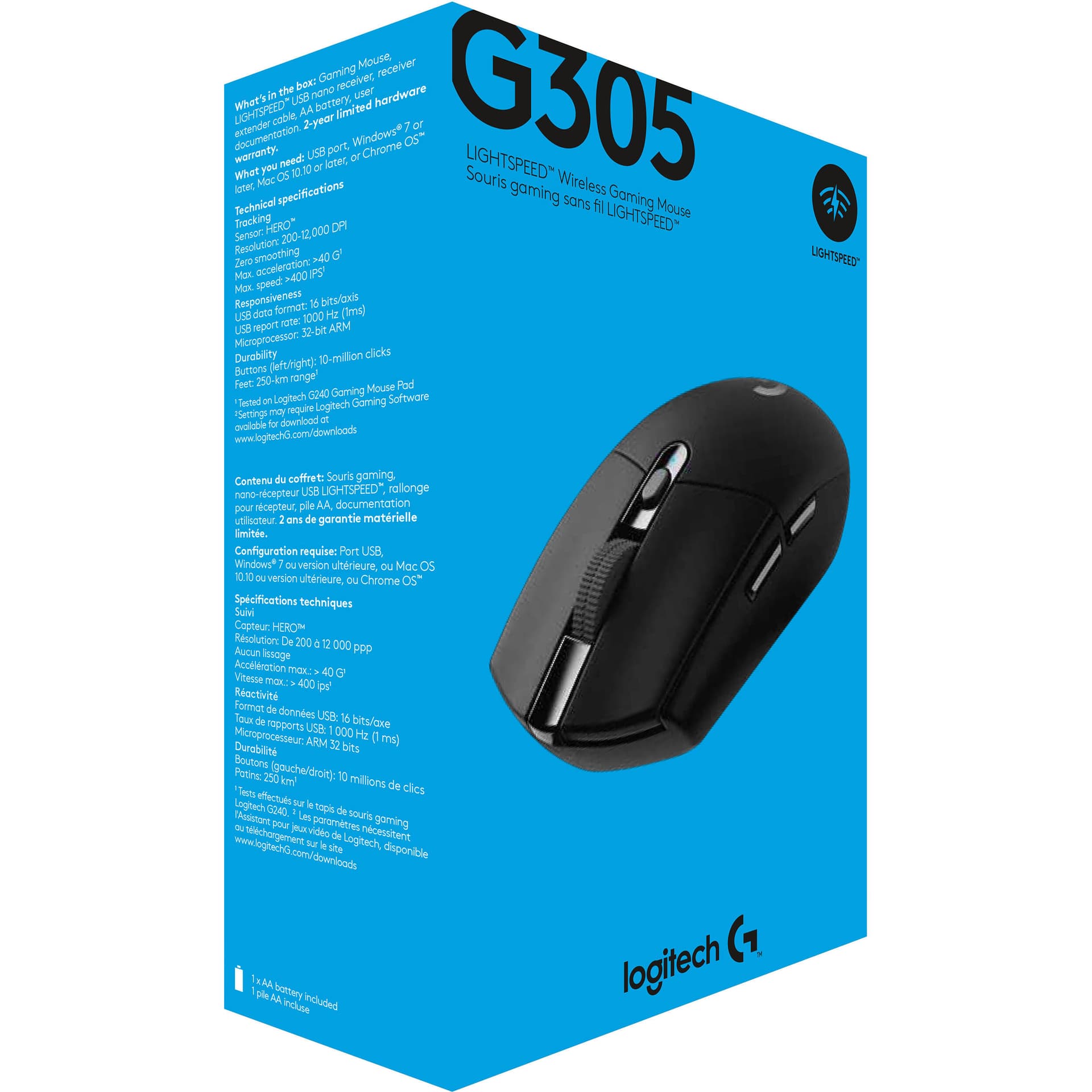 G305 WIRELESS GAMING MOUSE (BLACK) view 20