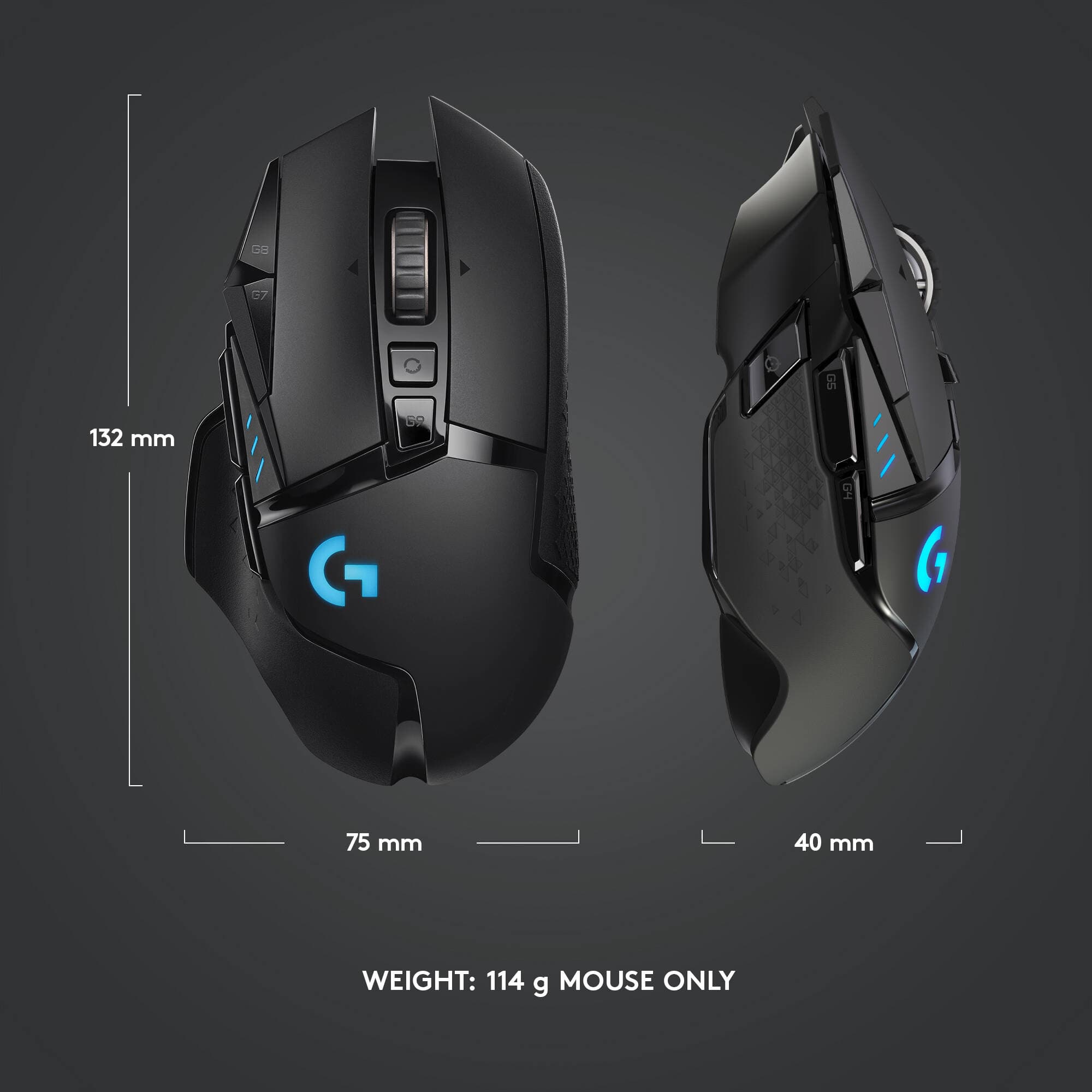 G502 Lightspeed Wireless Mouse view 10