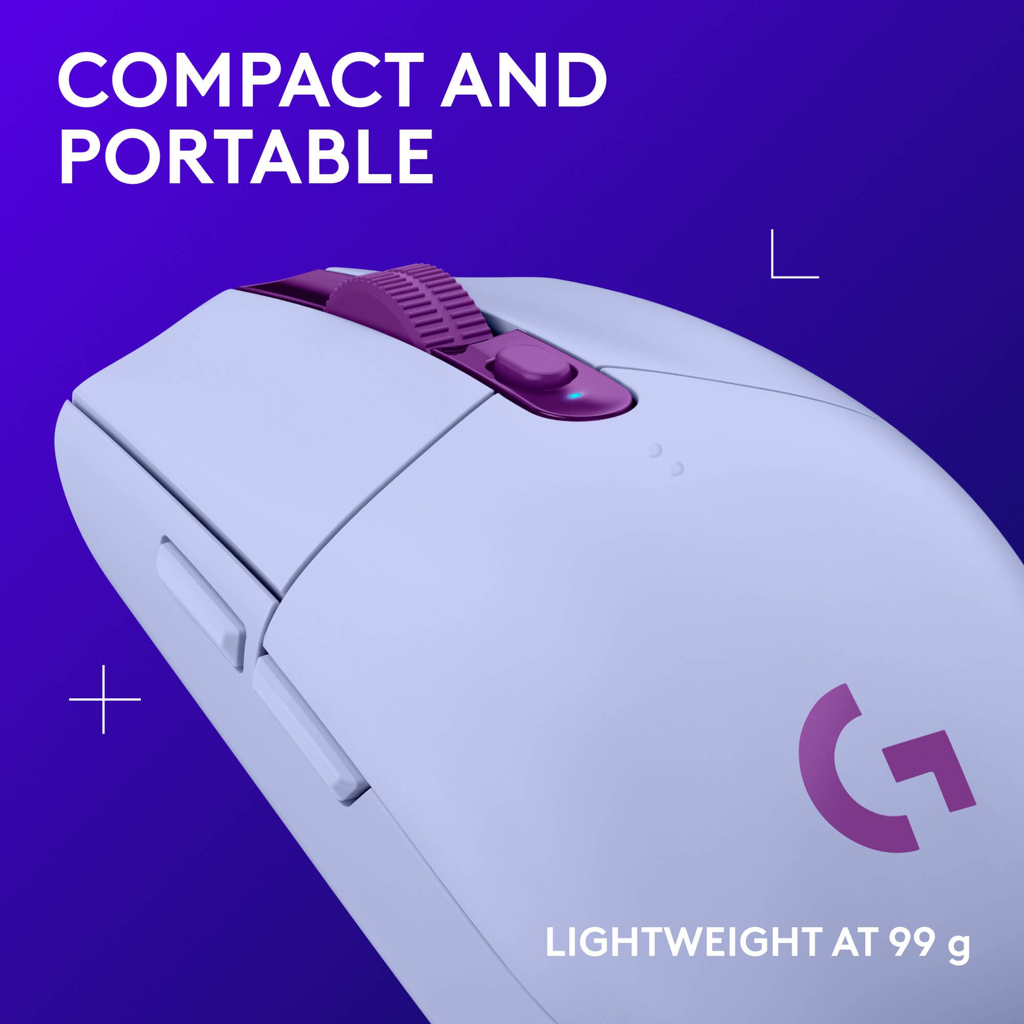 LA G305 LIGHTSPEED WLS GAMING MSE LILAC view 7