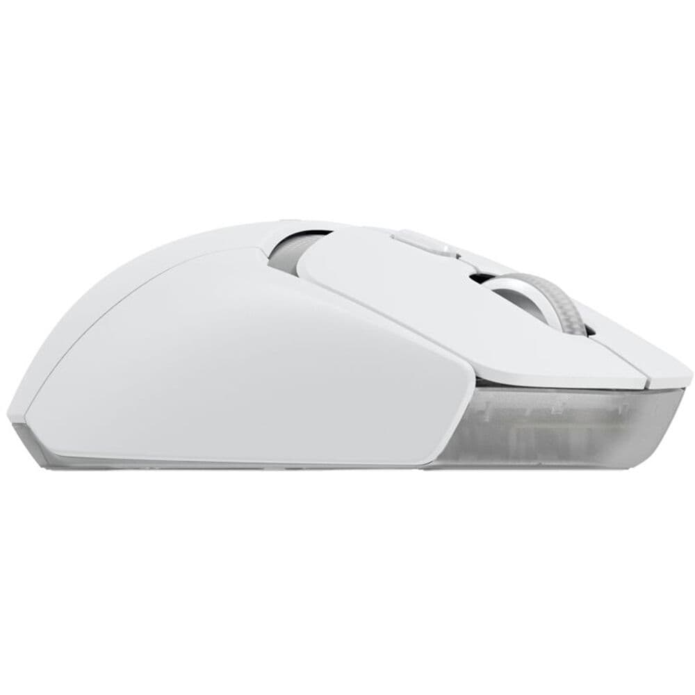 Logitech G309 Lightspeed wireless gaming mouse in white, lightweight design