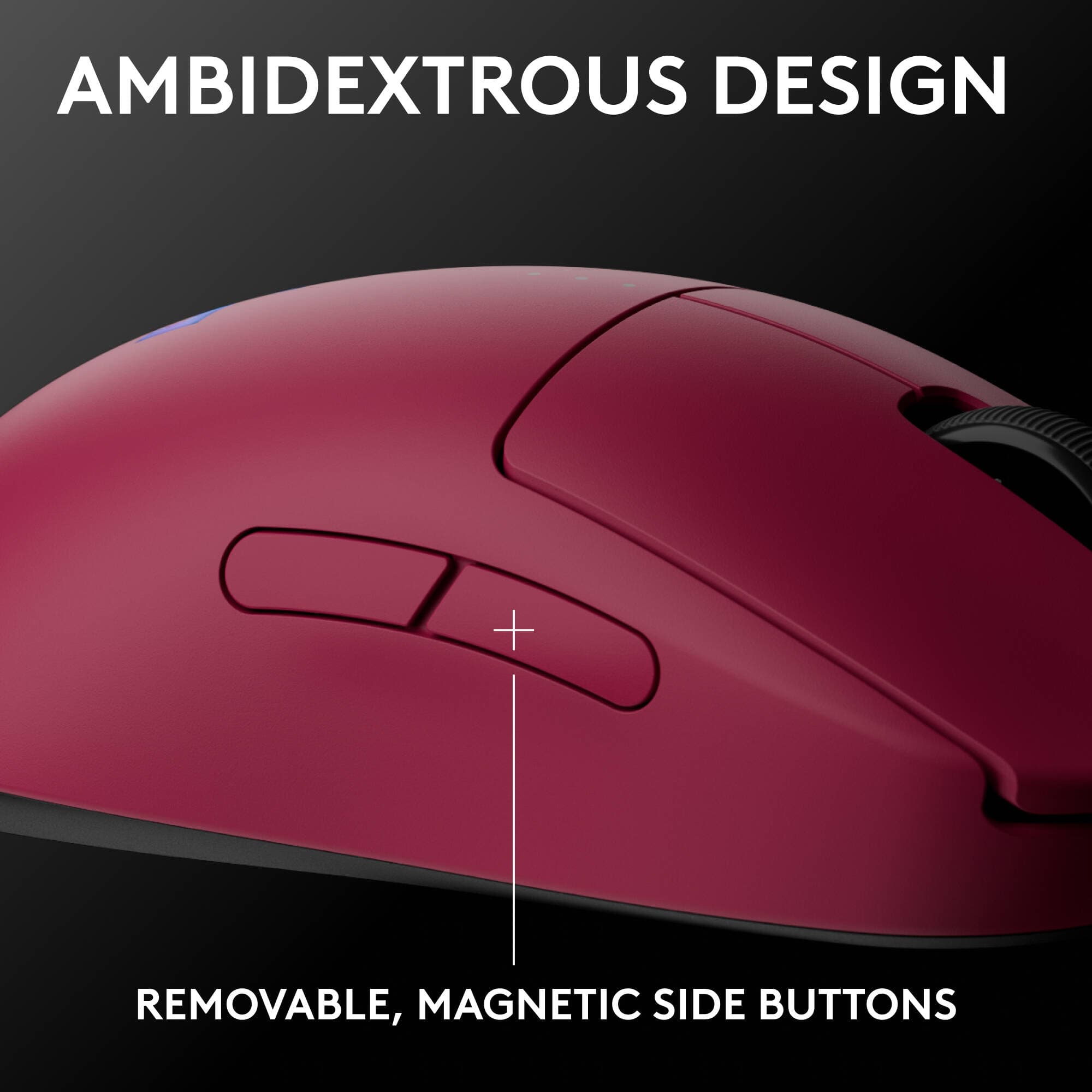 PRO 2 Wireless Mouse Magenta view 2