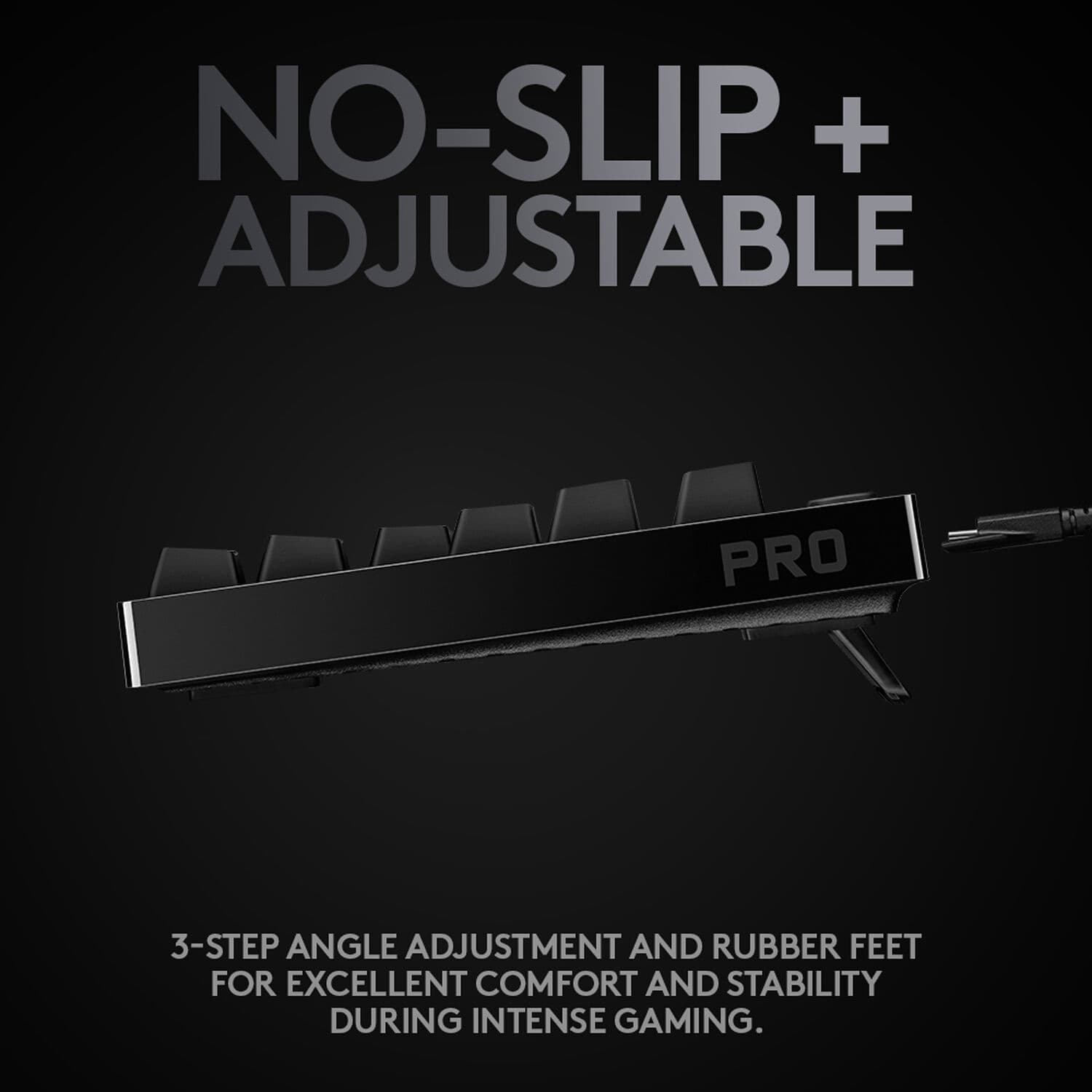 Logitech G PRO mechanical gaming keyboard with tenkeyless layout and GX Blue Clicky switches