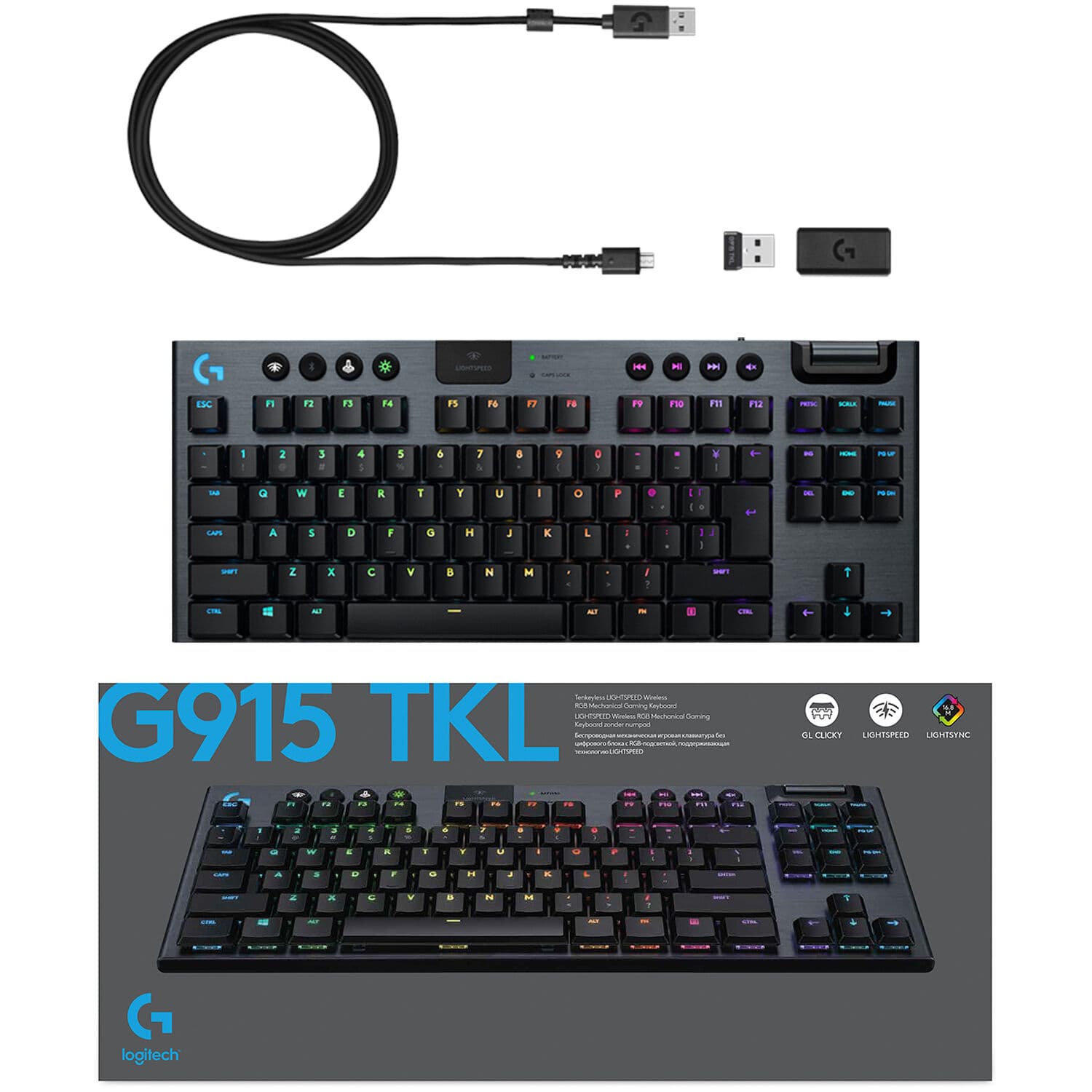 LA G915 TENKEYLESS WLS MECH GAMING KYBD view 10