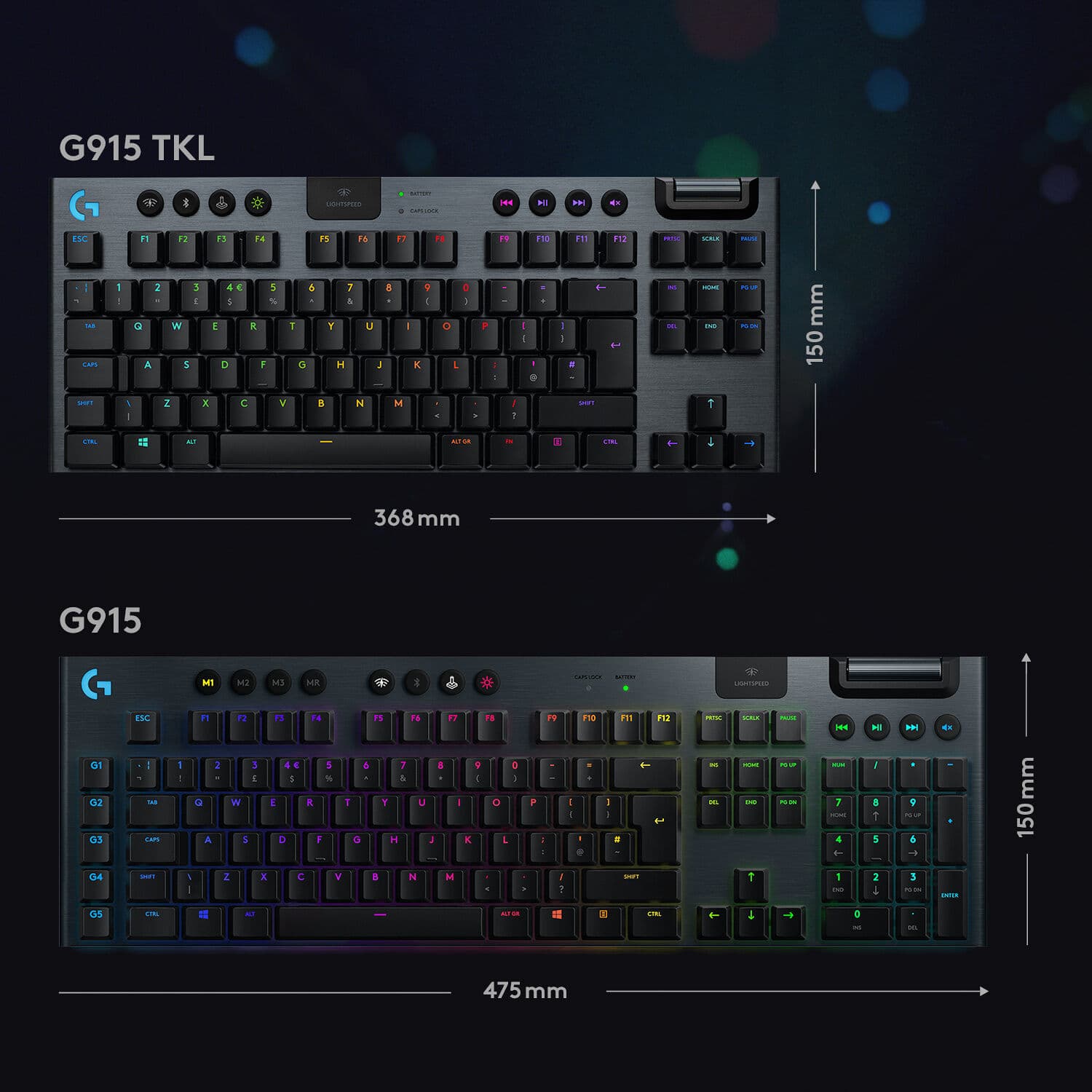 LA G915 TENKEYLESS WLS MECH GAMING KYBD view 6