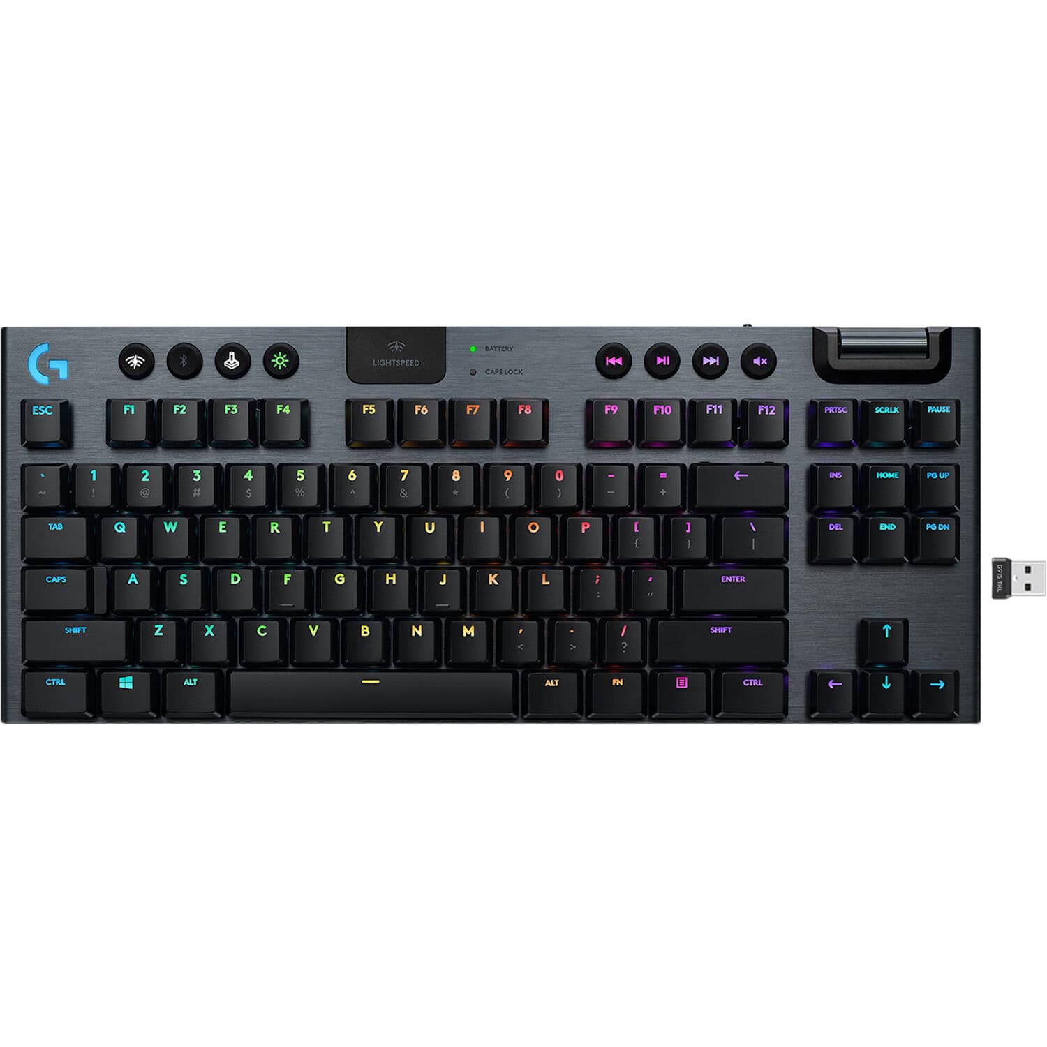 Logitech G915 TKL Wireless Mechanical Keyboard | Carbon, Linear