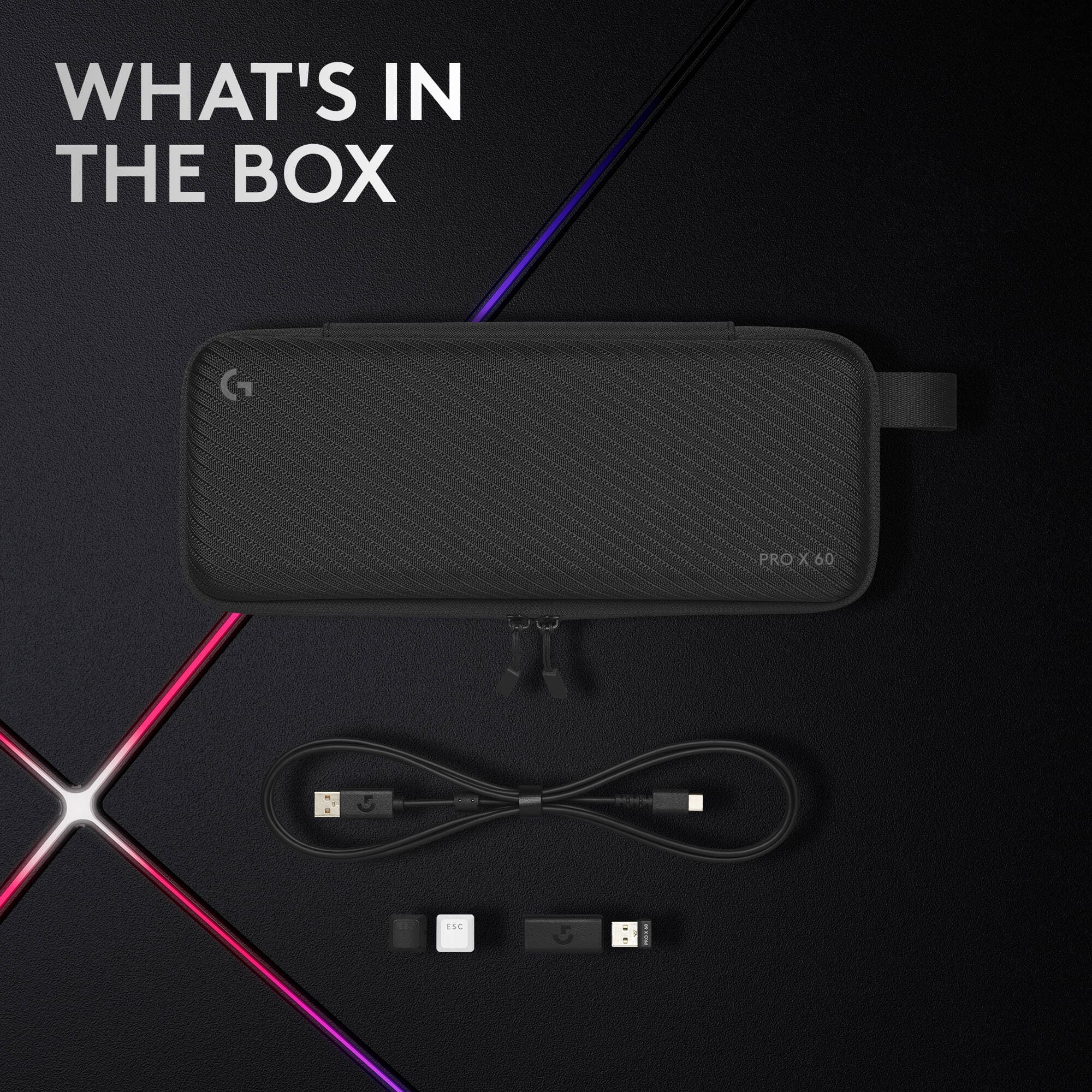 Logitech Pro X 60 wireless gaming keyboard in compact 60% layout