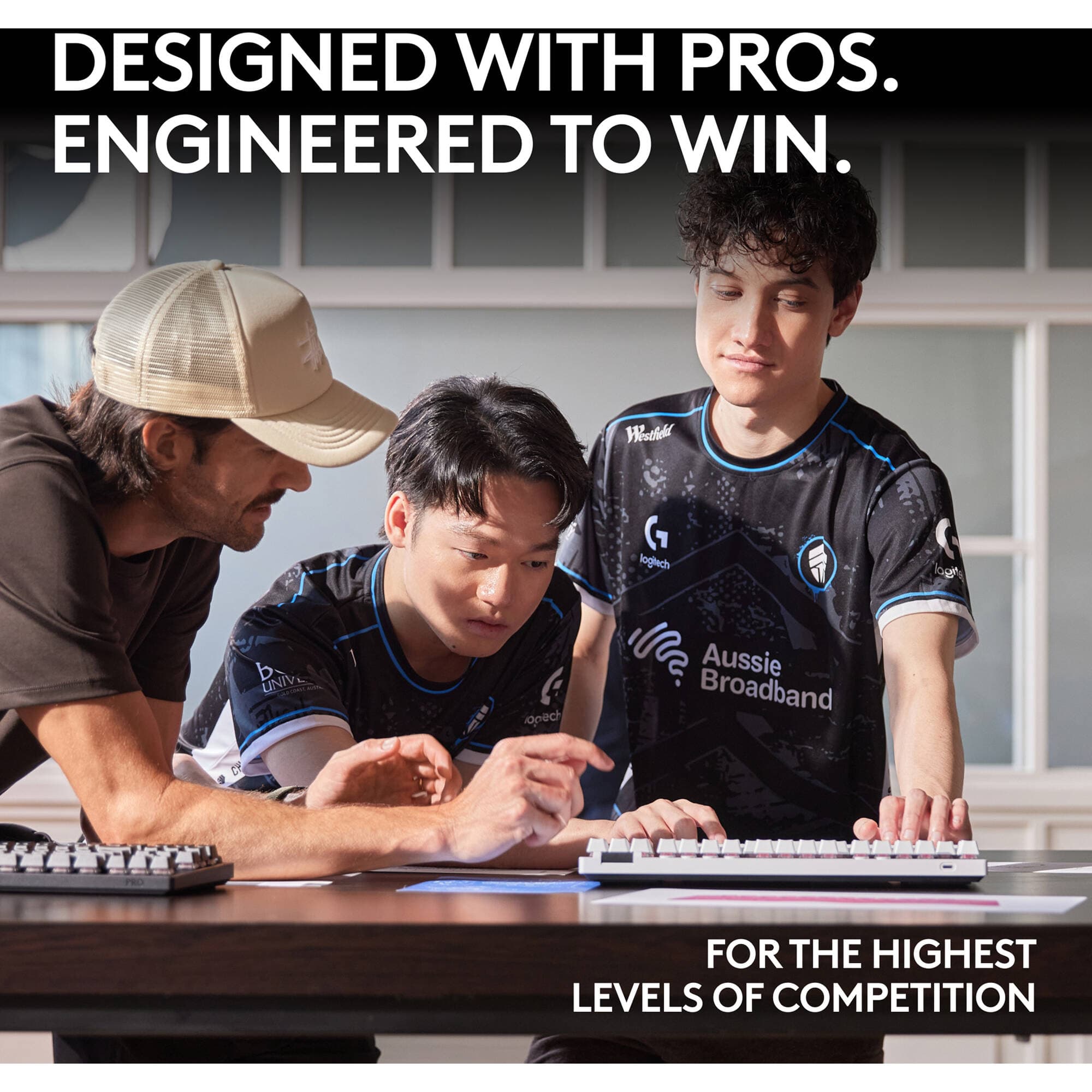 Logi G ProX Wireless KB  Blk view 2