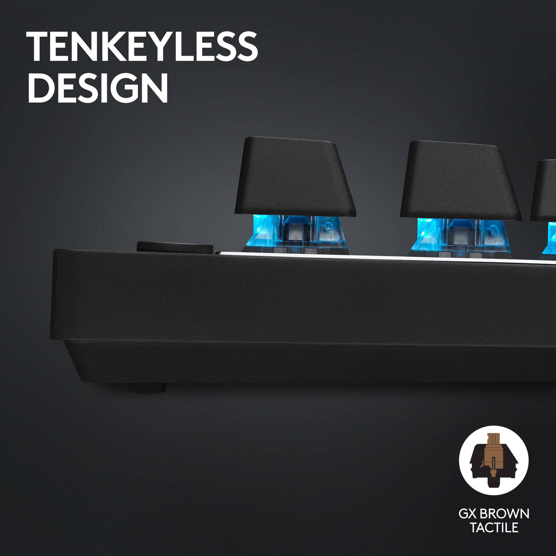 Logitech G PRO X TKL LIGHTSPEED black wireless tenkeyless gaming keyboard with tactile switches