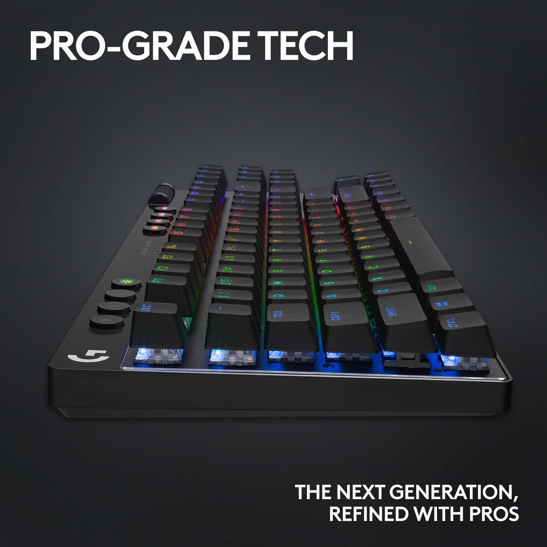 Logitech G PRO X TKL LIGHTSPEED black wireless tenkeyless gaming keyboard with tactile switches