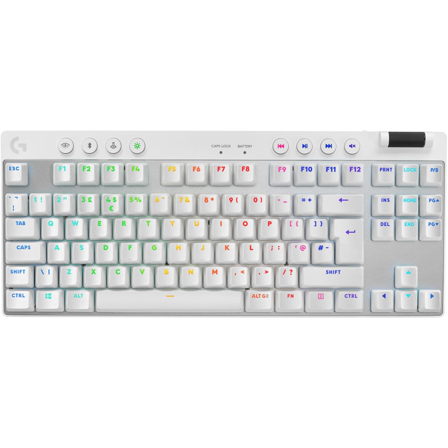 Logitech G PRO X TKL LIGHTSPEED White Gaming Keyboard | Wireless TKL