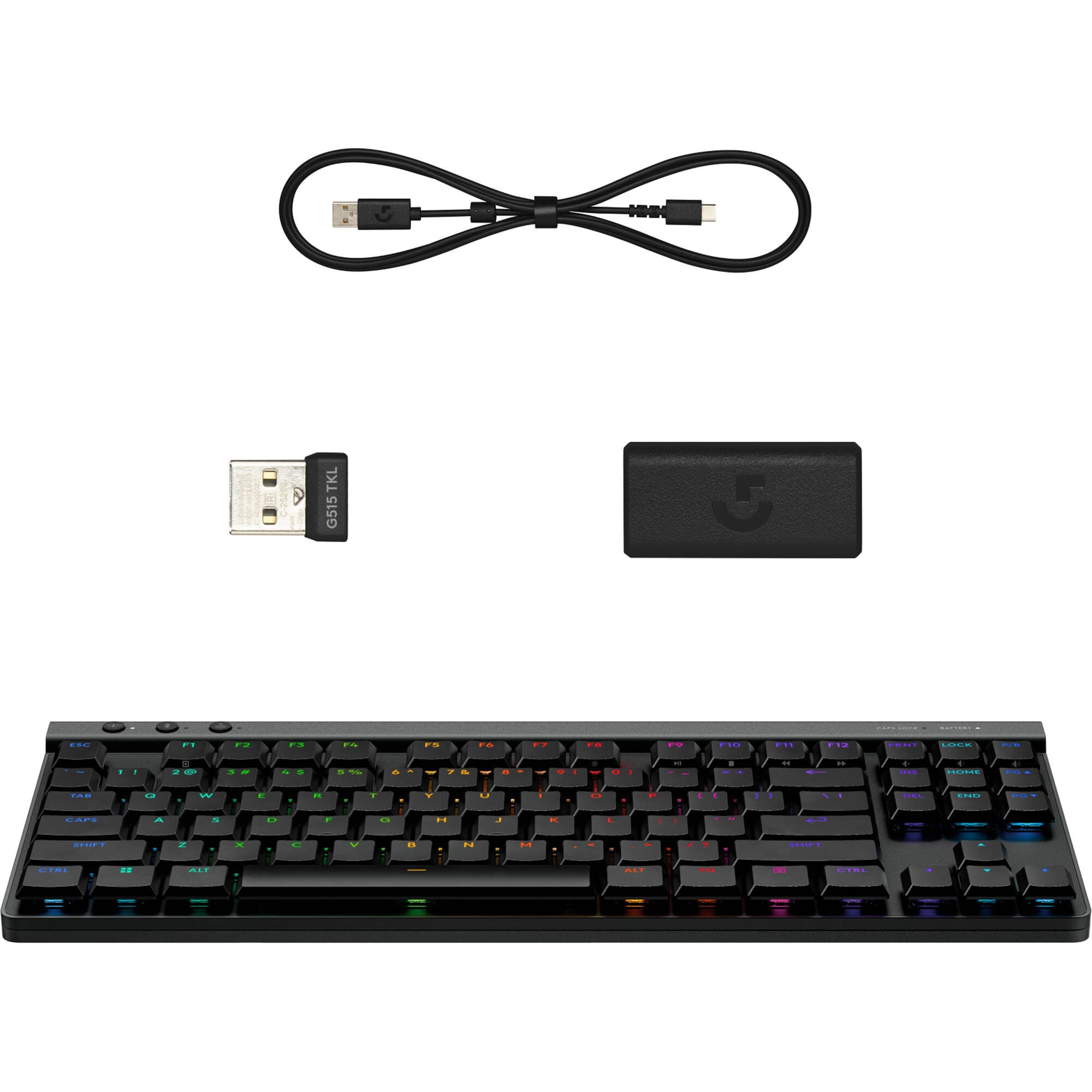 Logitech G515 LIGHTSPEED TKL Black tenkeyless wireless tactile keyboard