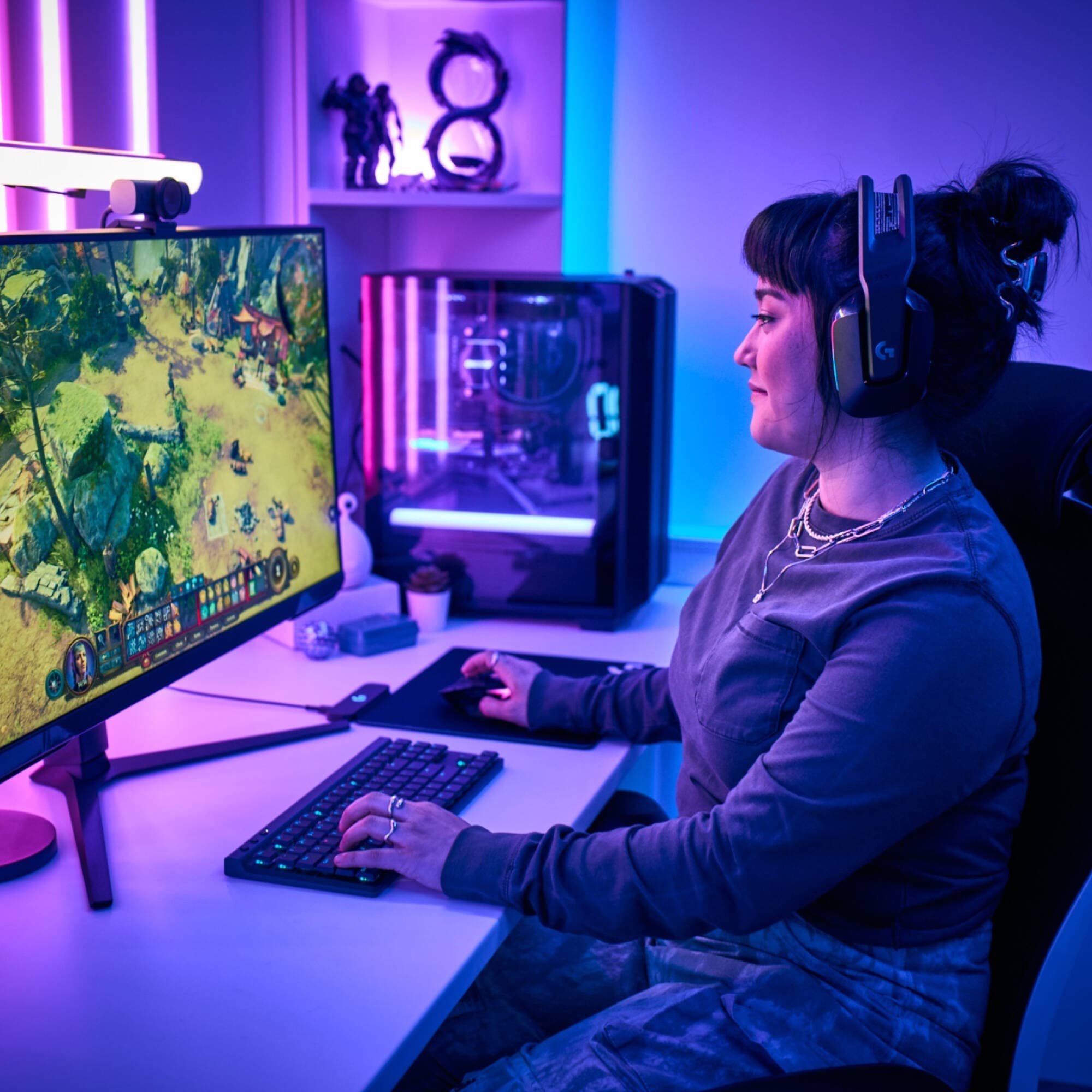 Logitech G515 LIGHTSPEED TKL Black tenkeyless wireless tactile keyboard