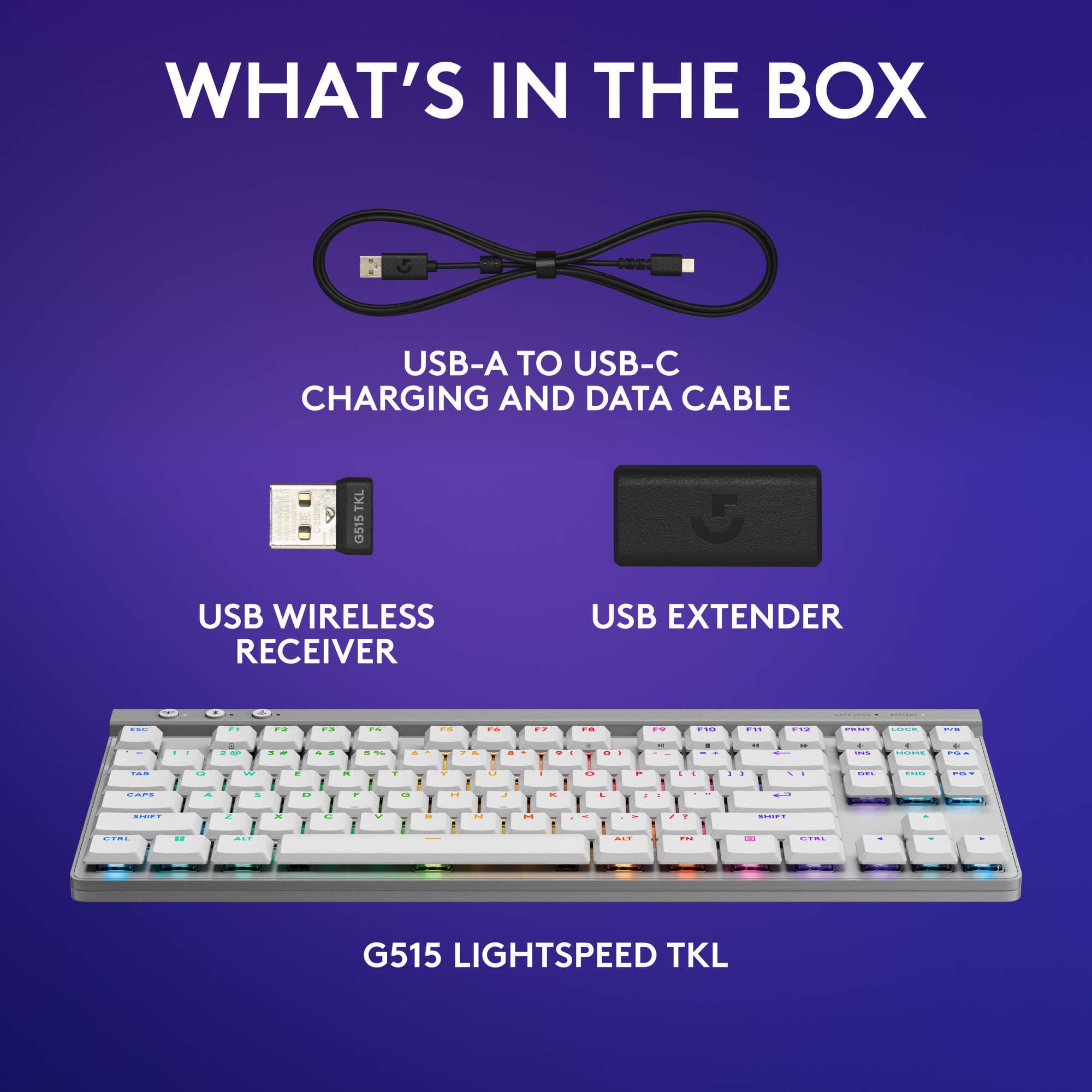 G515 LIGHTSPEED TKL White view 8