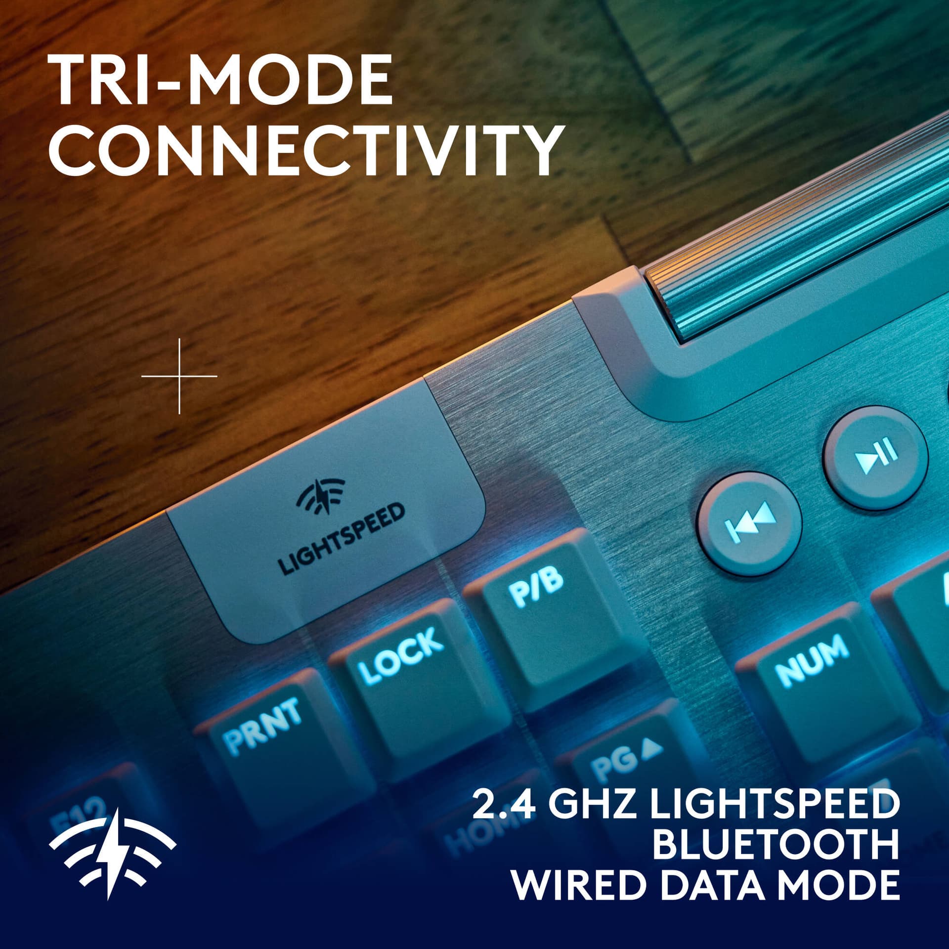 Logitech G915 X LIGHTSPEED tactile white wireless mechanical keyboard