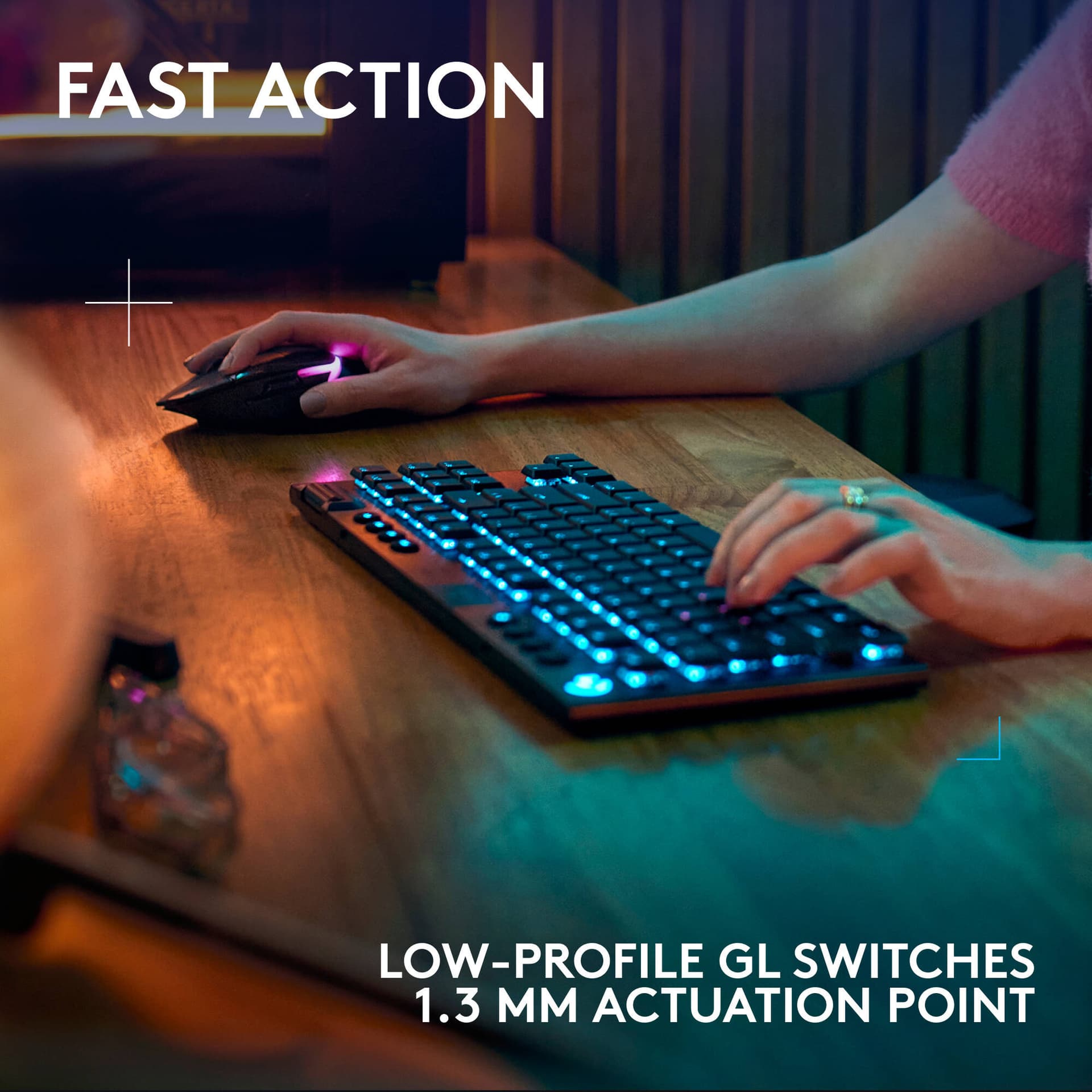 Logitech G915 X LIGHTSPEED TKL Clicky wireless tenkeyless keyboard