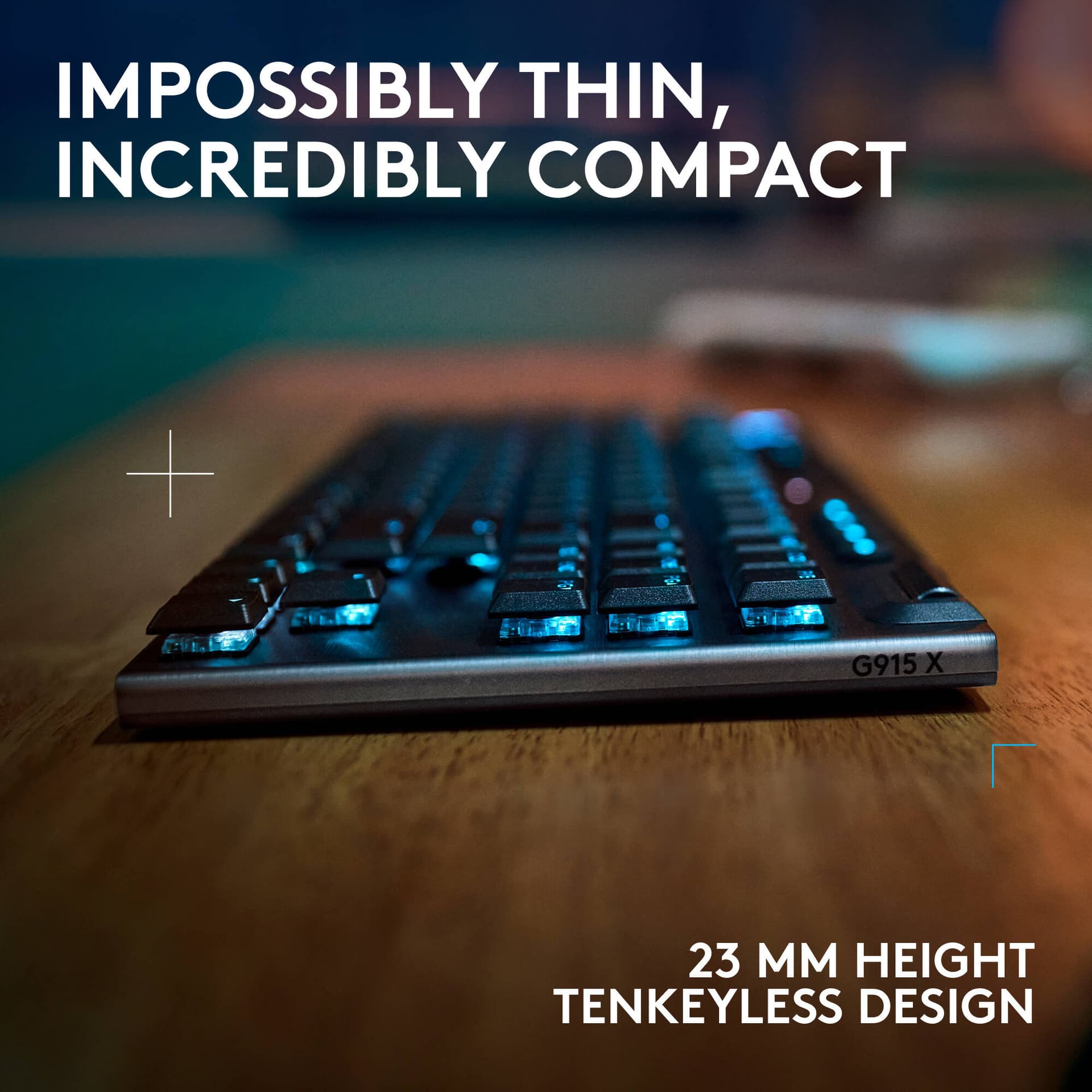 Logitech G915 X LIGHTSPEED TKL Clicky wireless tenkeyless keyboard