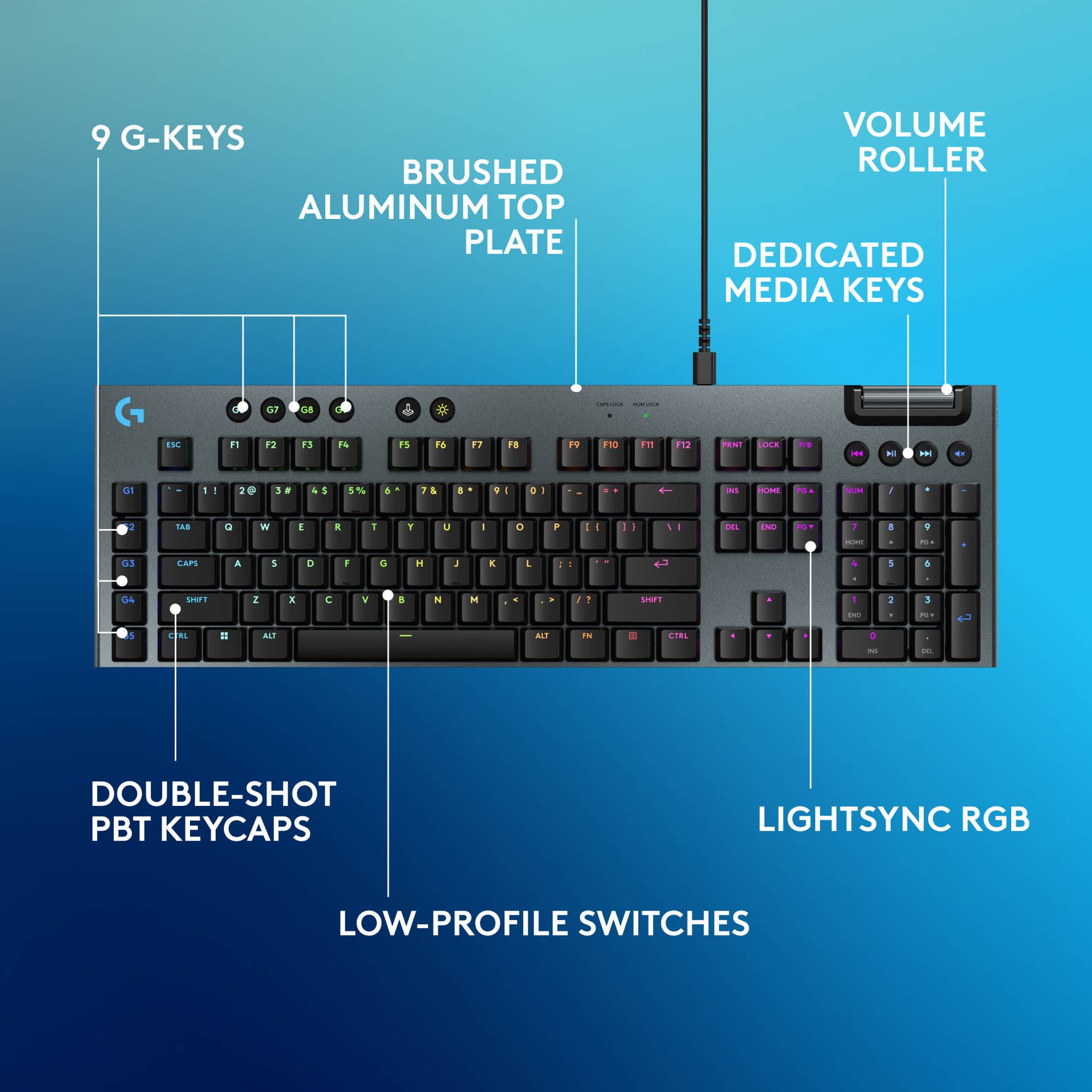 Logitech G915 X Tactile wireless low-profile mechanical keyboard for Mac