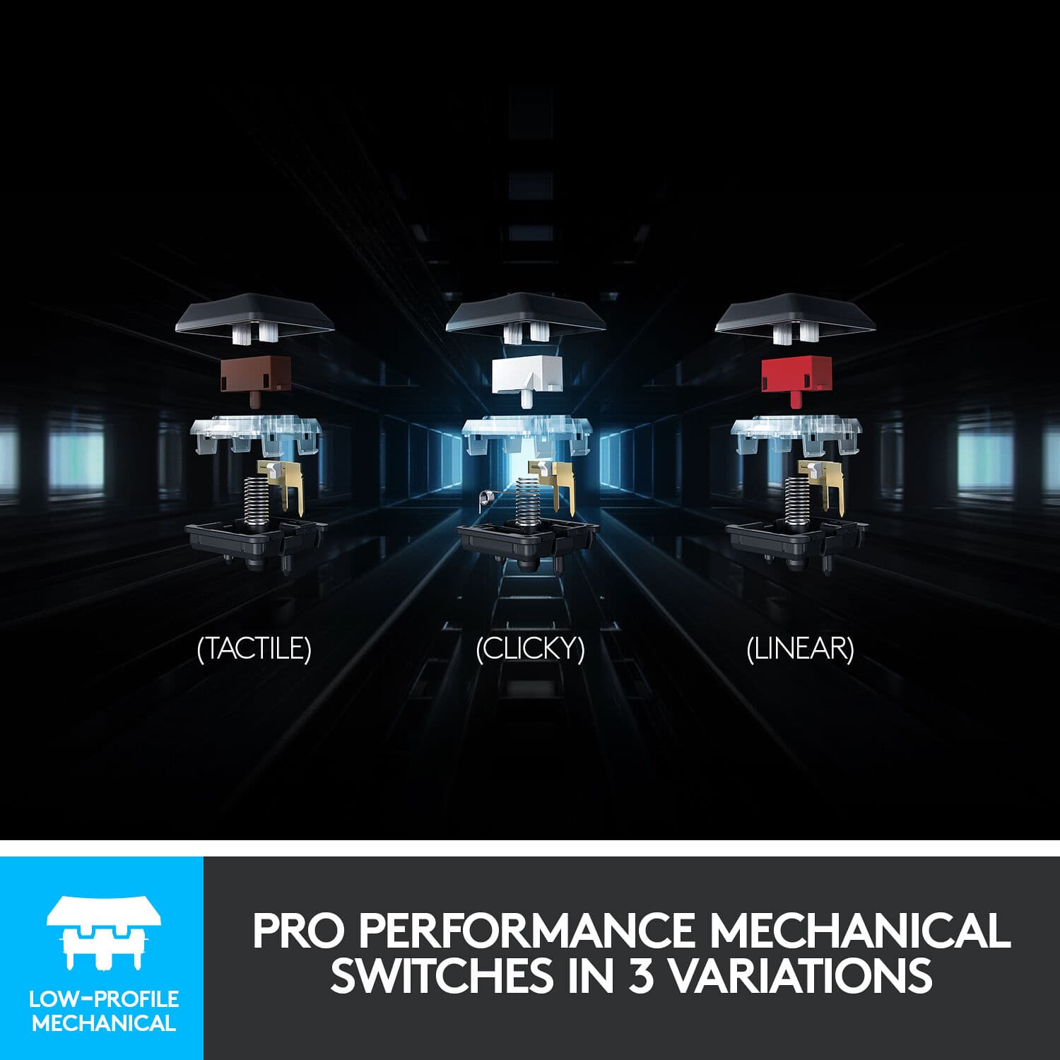 Logitech G915 TKL wireless tenkeyless mechanical keyboard in white with low-profile keys and RGB lighting