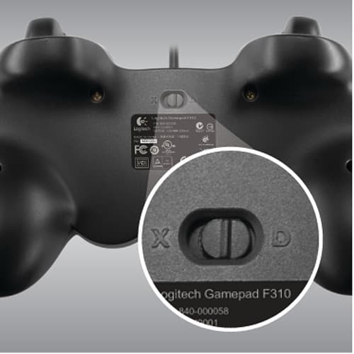 Logitech Gamepad F310 wired PC controller with dual analog sticks and D-pad