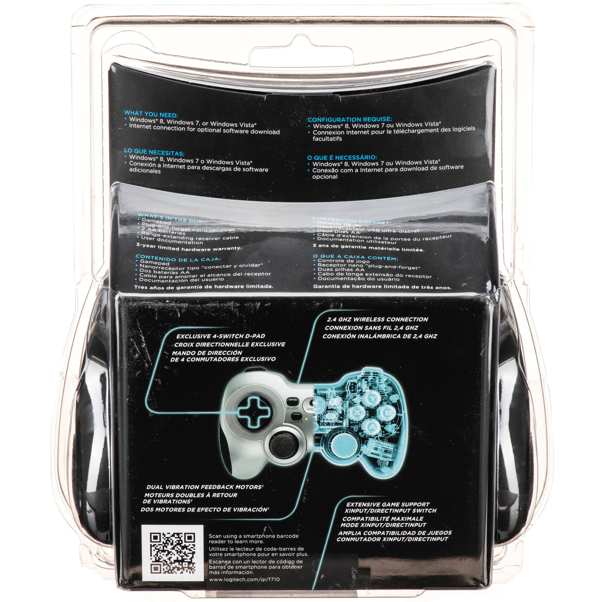 Wireless Gamepad F710 view 2