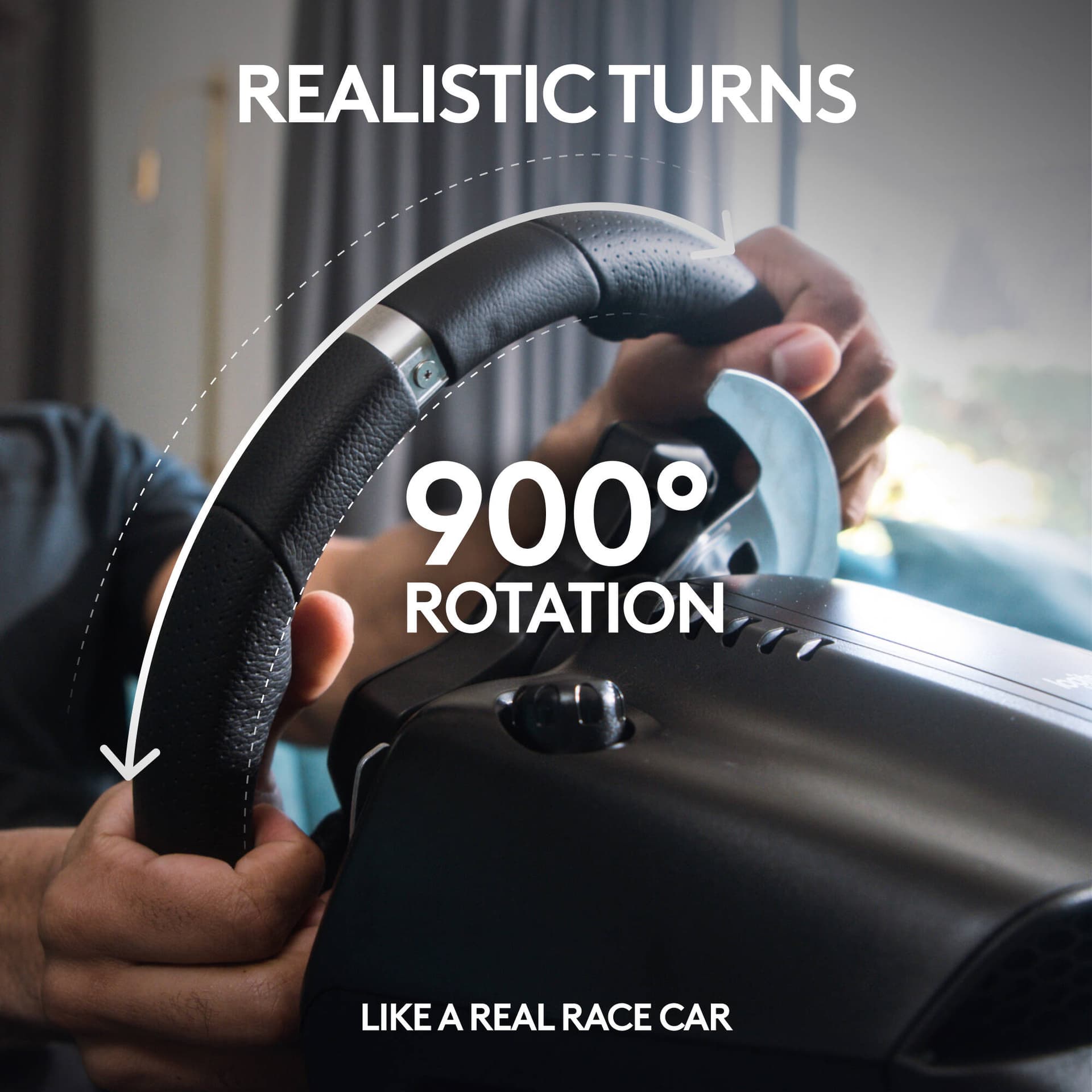 G920 DRIVING FORCE WHEEL XBOX-ONE/PC view 4