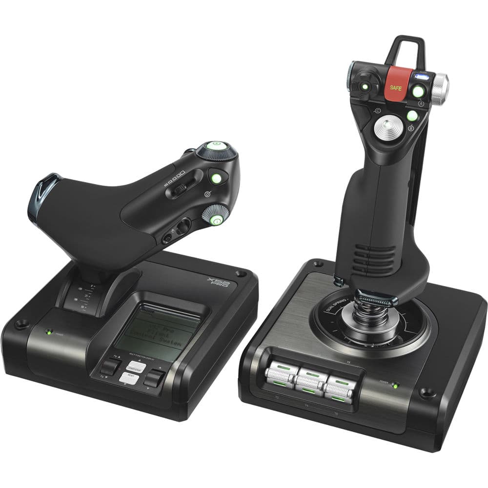Logitech PC X52 Pro Flight Control System for PC flight simulation