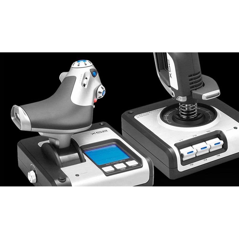 Logitech X52 Flight Control System joystick and throttle for PC flight simulation
