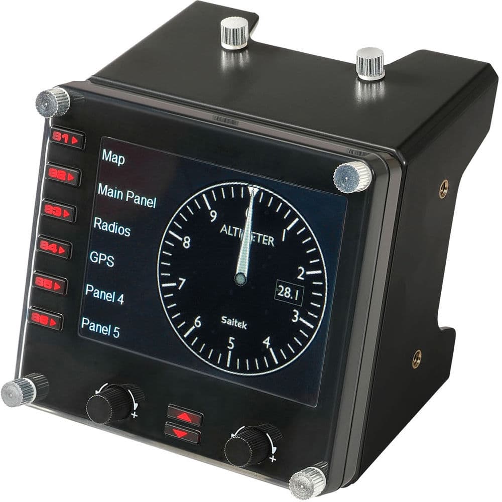 Logitech G Pro Flight Instrument Panel for PC flight simulation cockpit setups