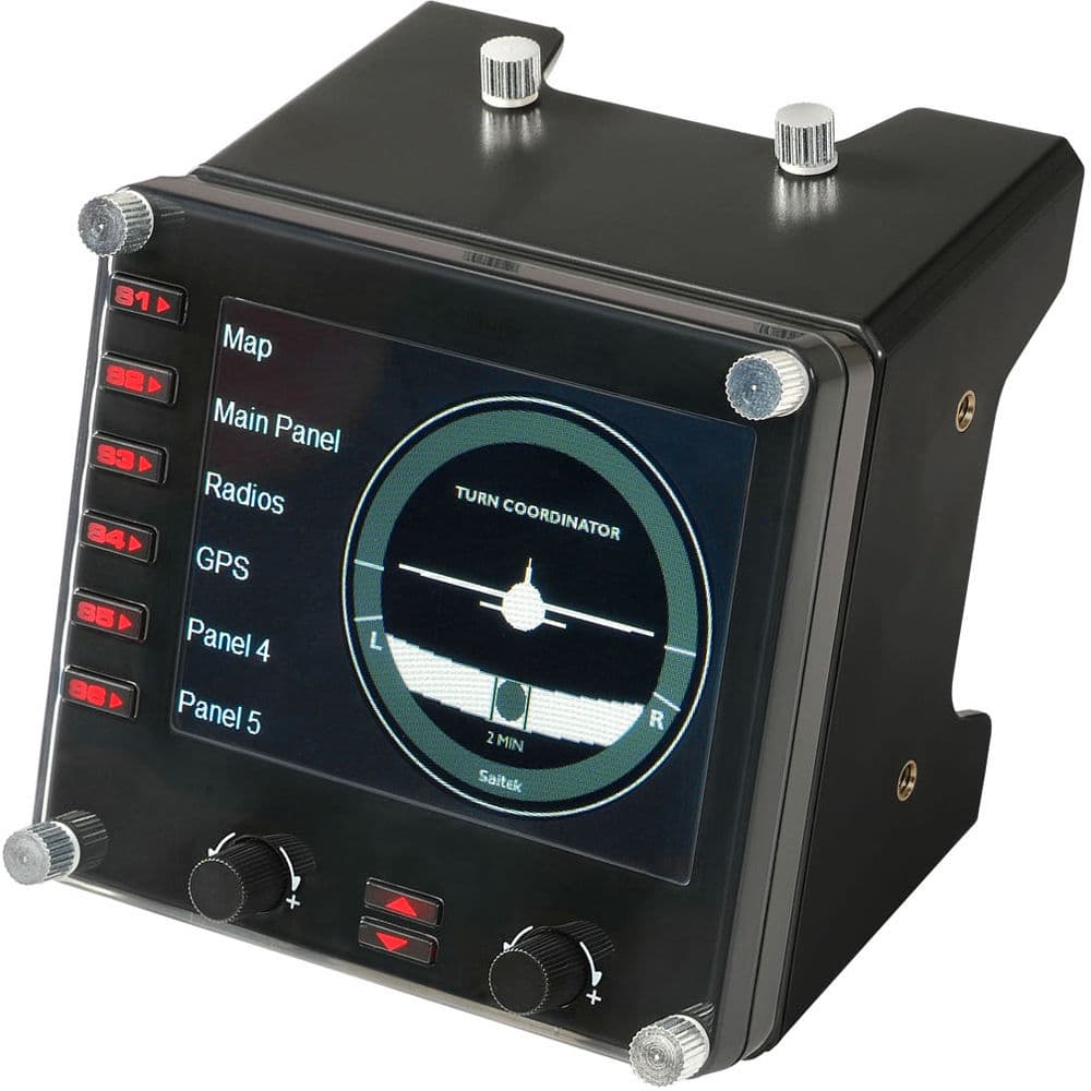 Logitech G Pro Flight Instrument Panel for PC flight simulation cockpit setups