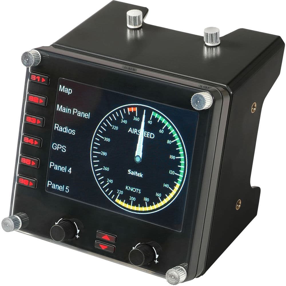 Logitech G Pro Flight Instrument Panel for PC flight simulation cockpit setups