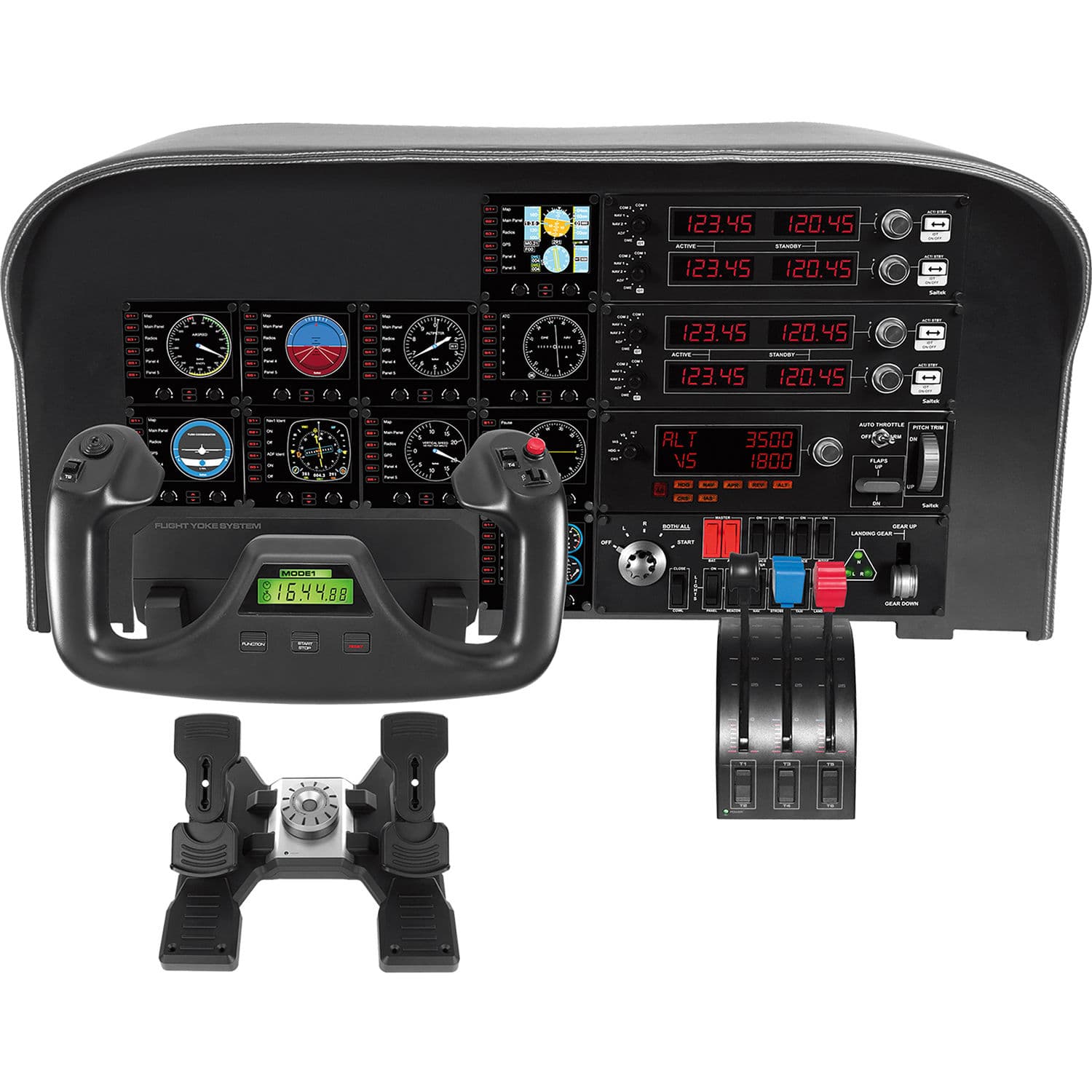 Logitech G Pro Flight Instrument Panel for PC flight simulation cockpit setups