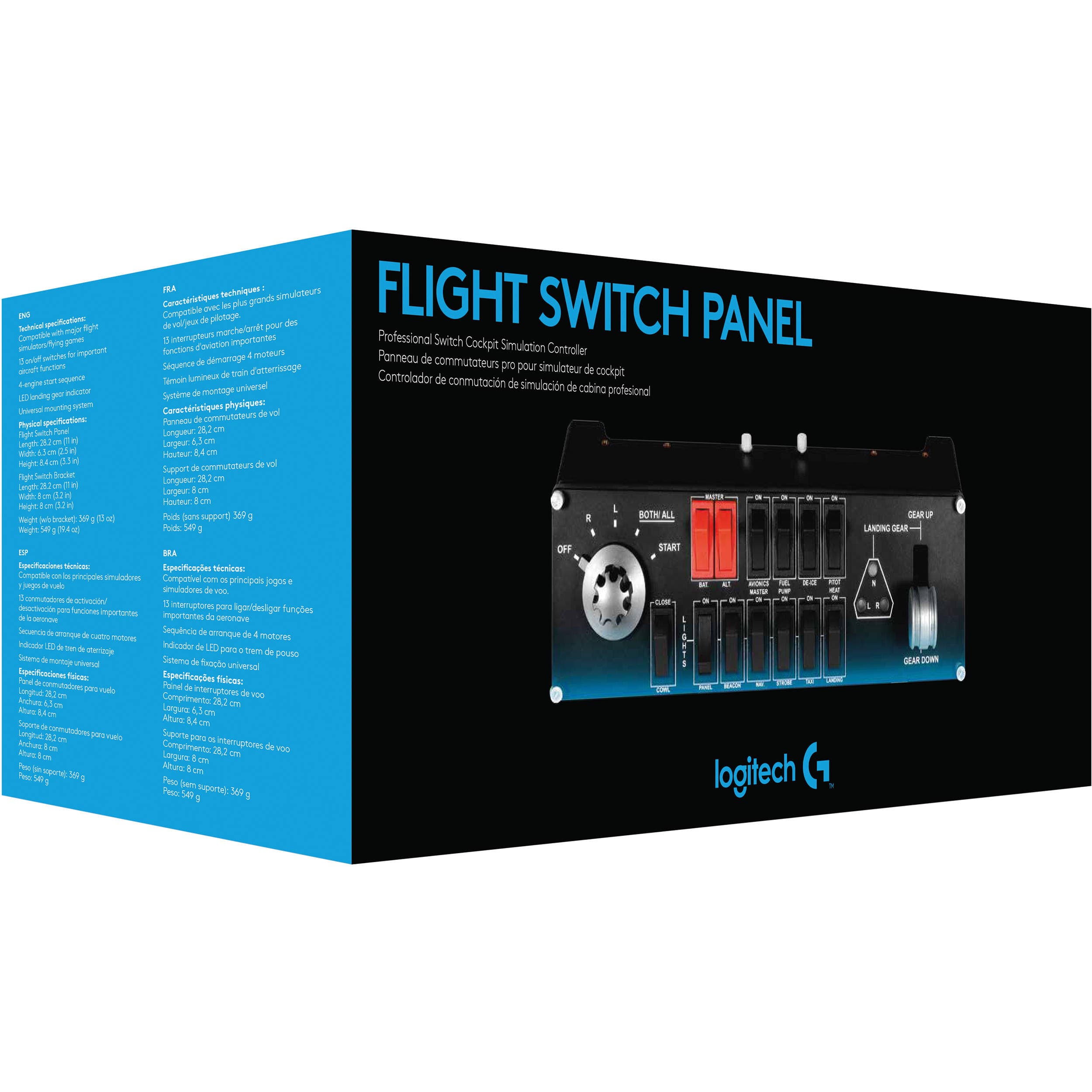 Logitech PC Pro Flight Switch Panel for PC flight simulation cockpit control