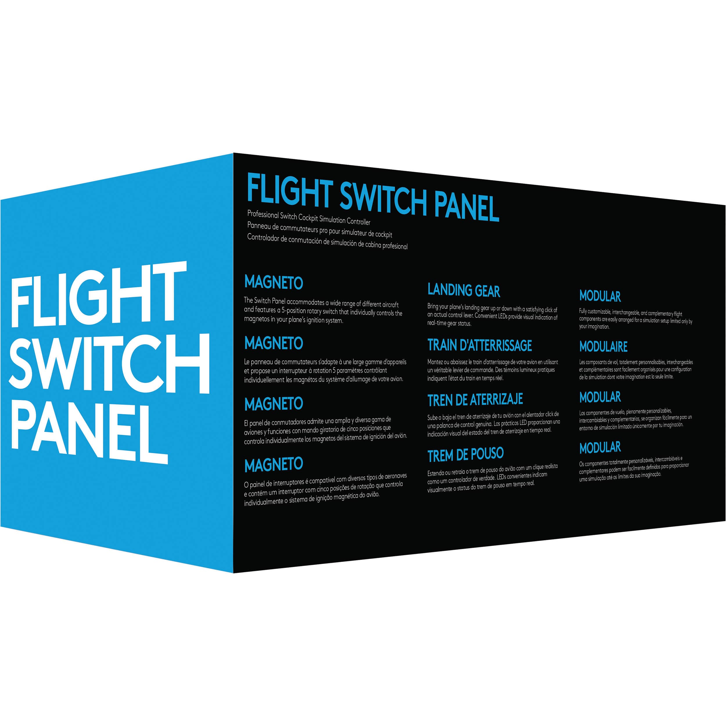 Logitech PC Pro Flight Switch Panel for PC flight simulation cockpit control