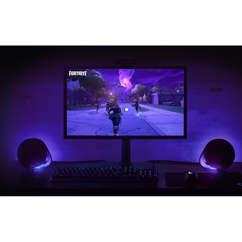 Logitech G560 PC Gaming Speakers with RGB lighting and desktop audio