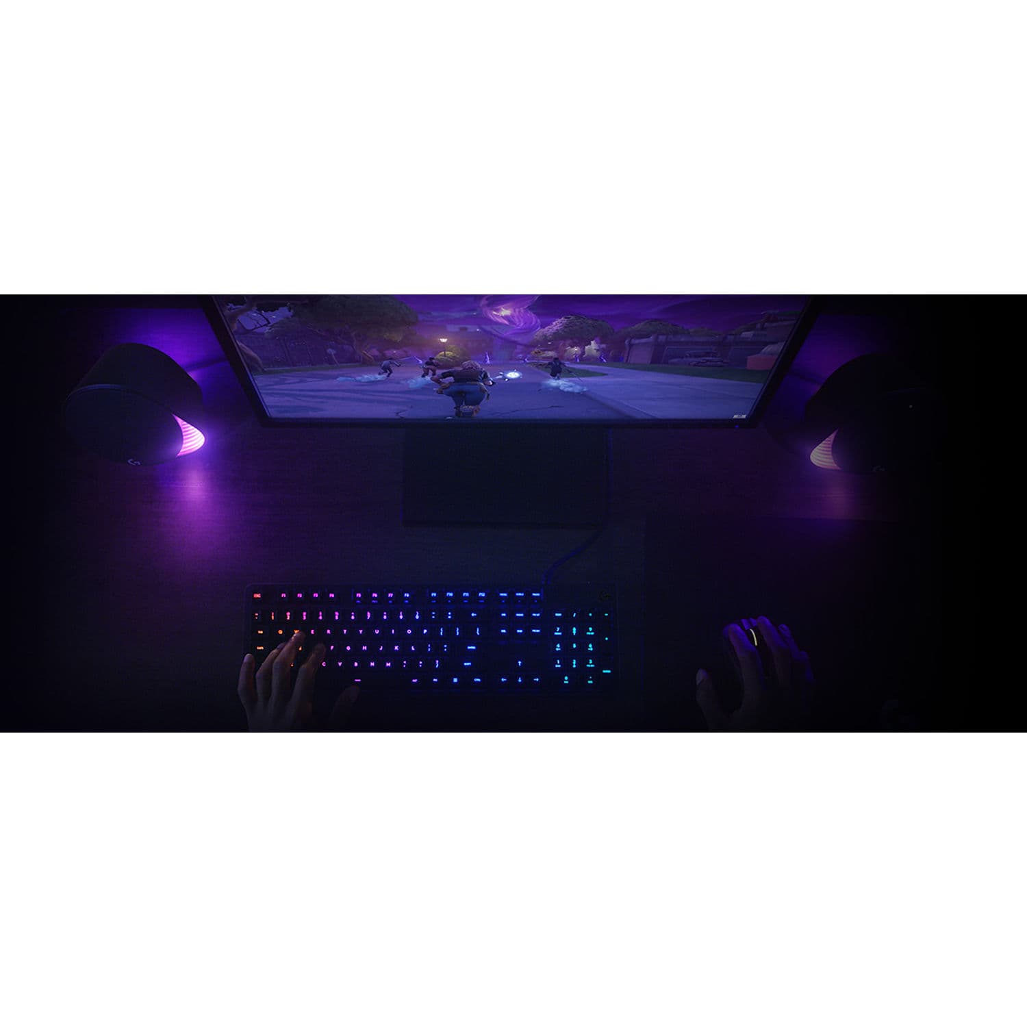 Logitech G560 PC Gaming Speakers with RGB lighting and desktop audio