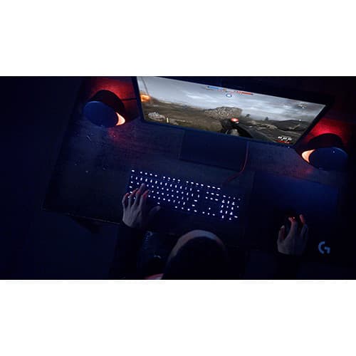 Logitech G560 PC Gaming Speakers with RGB lighting and desktop audio