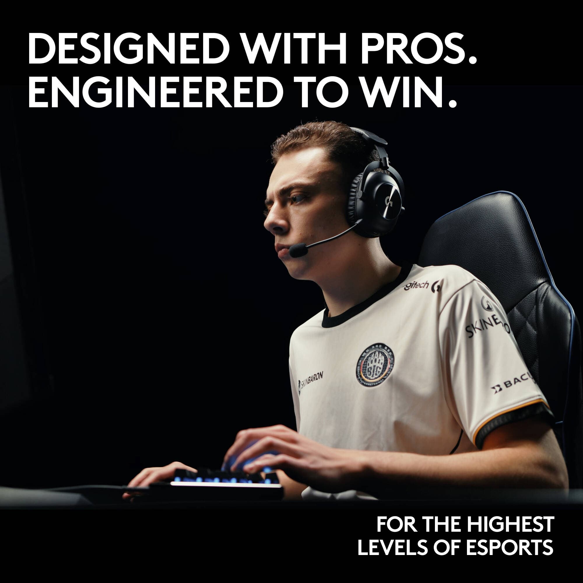 Logitech Pro X2 Wireless Gaming Headset with over-ear design for premium wireless play