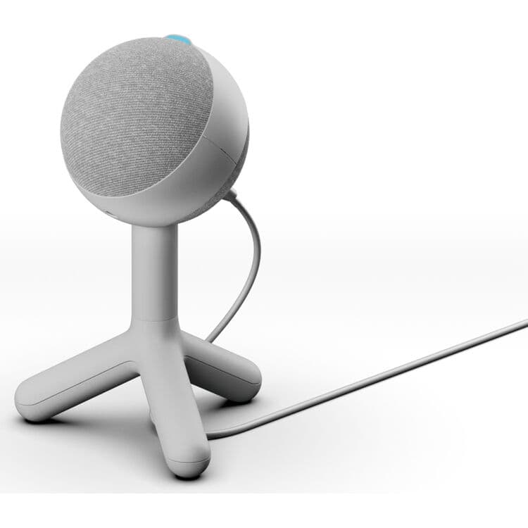 Logitech Yeti Orb RGB gaming microphone with white finish and LIGHTSYNC lighting