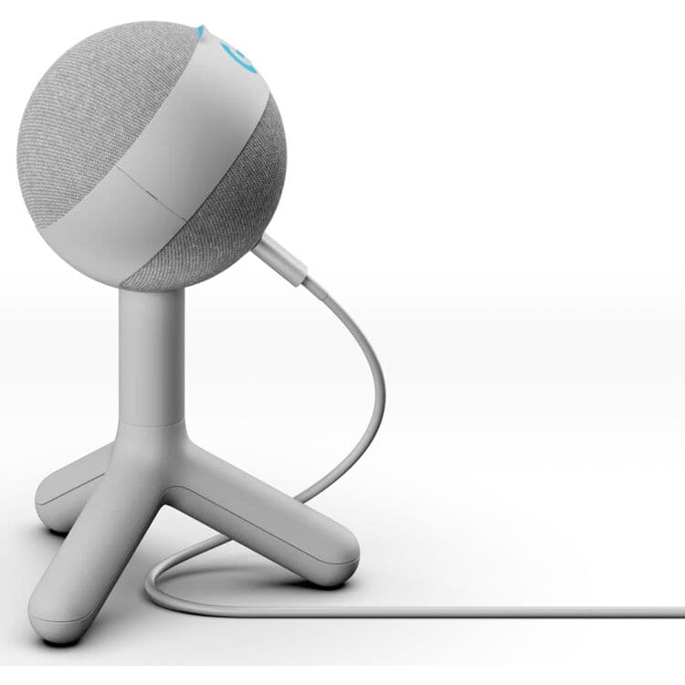 Logitech Yeti Orb RGB gaming microphone with white finish and LIGHTSYNC lighting