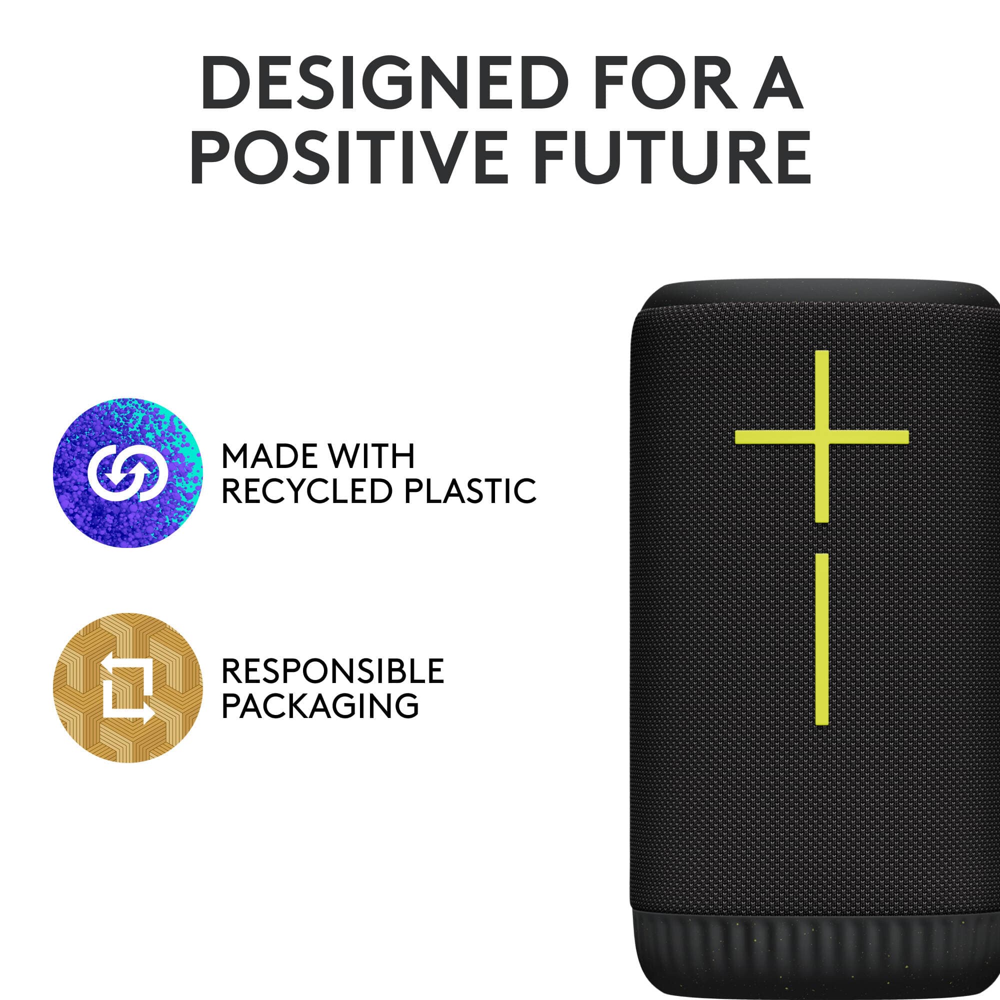 Black UE EVERBOOM portable Bluetooth speaker with rugged outdoor-ready design