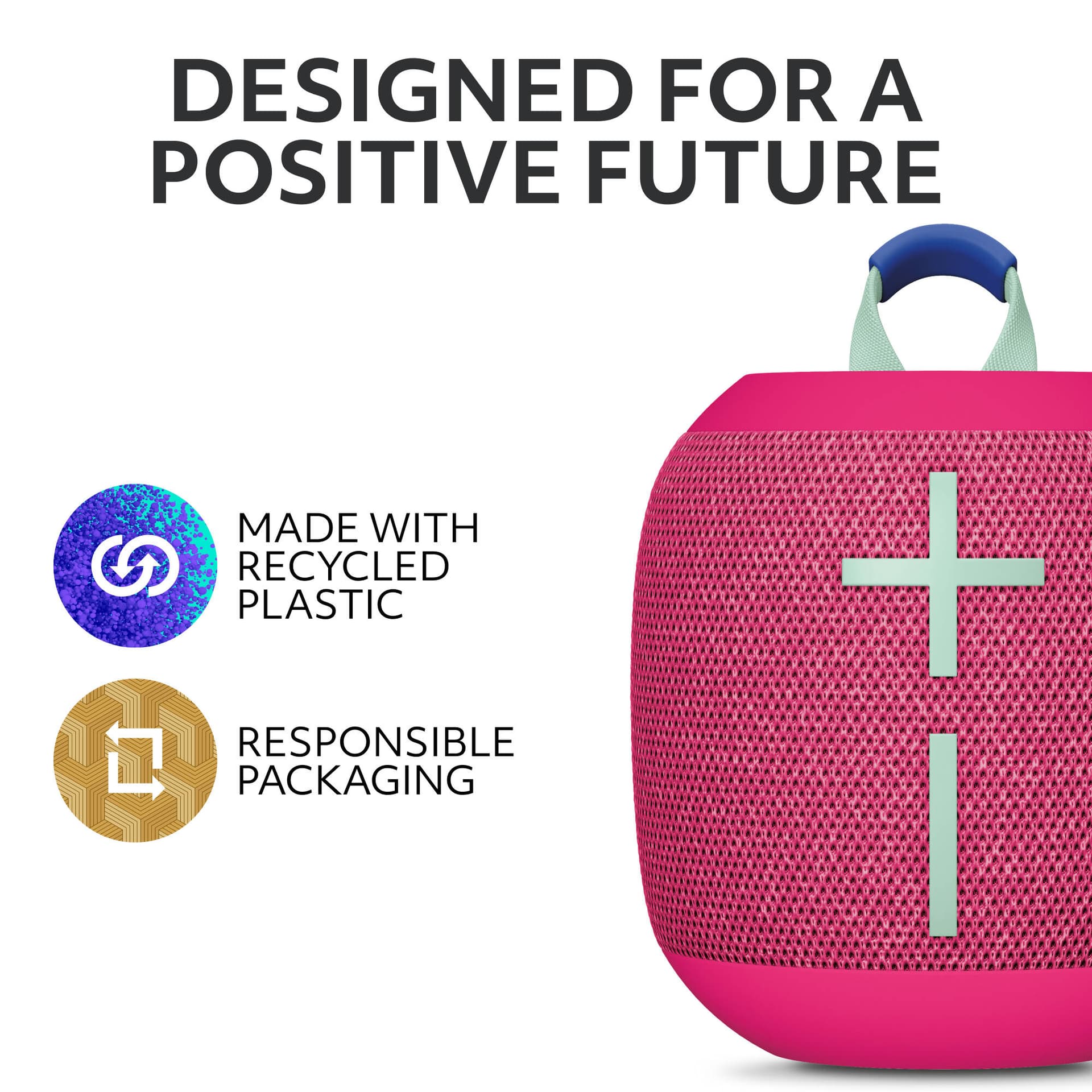 Ultimate Ears WONDERBOOM 4 portable Bluetooth speaker in pink