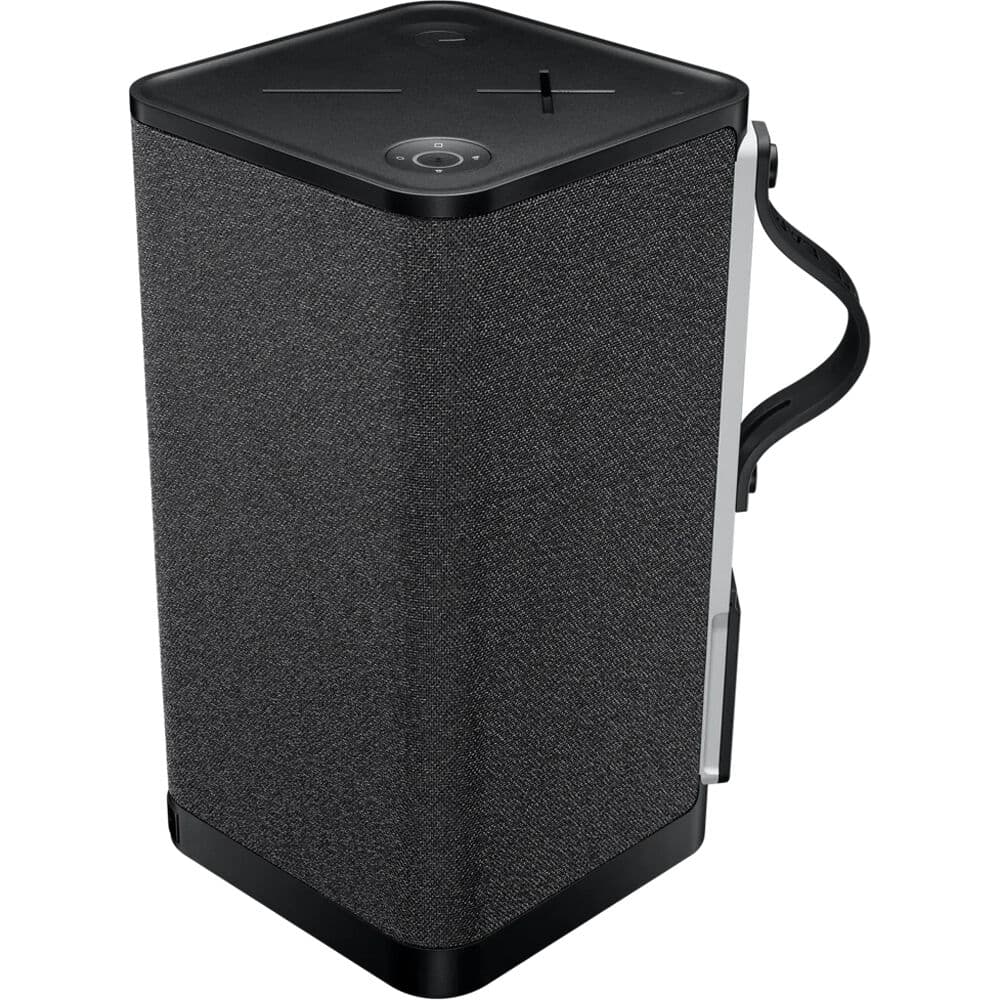 Ultimate Ears HYPERBOOM portable Bluetooth speaker in black with big bass and IPX4 water resistance