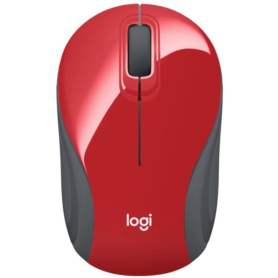 Logitech - Computer Accessories Logitech M187 Wireless Mini Red Extra Small Design