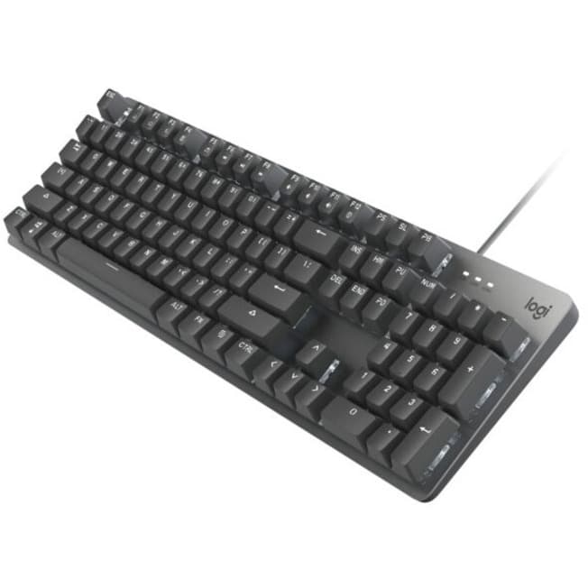 Logitech K845 mechanical illuminated keyboard with Cherry Blue switches and white backlighting